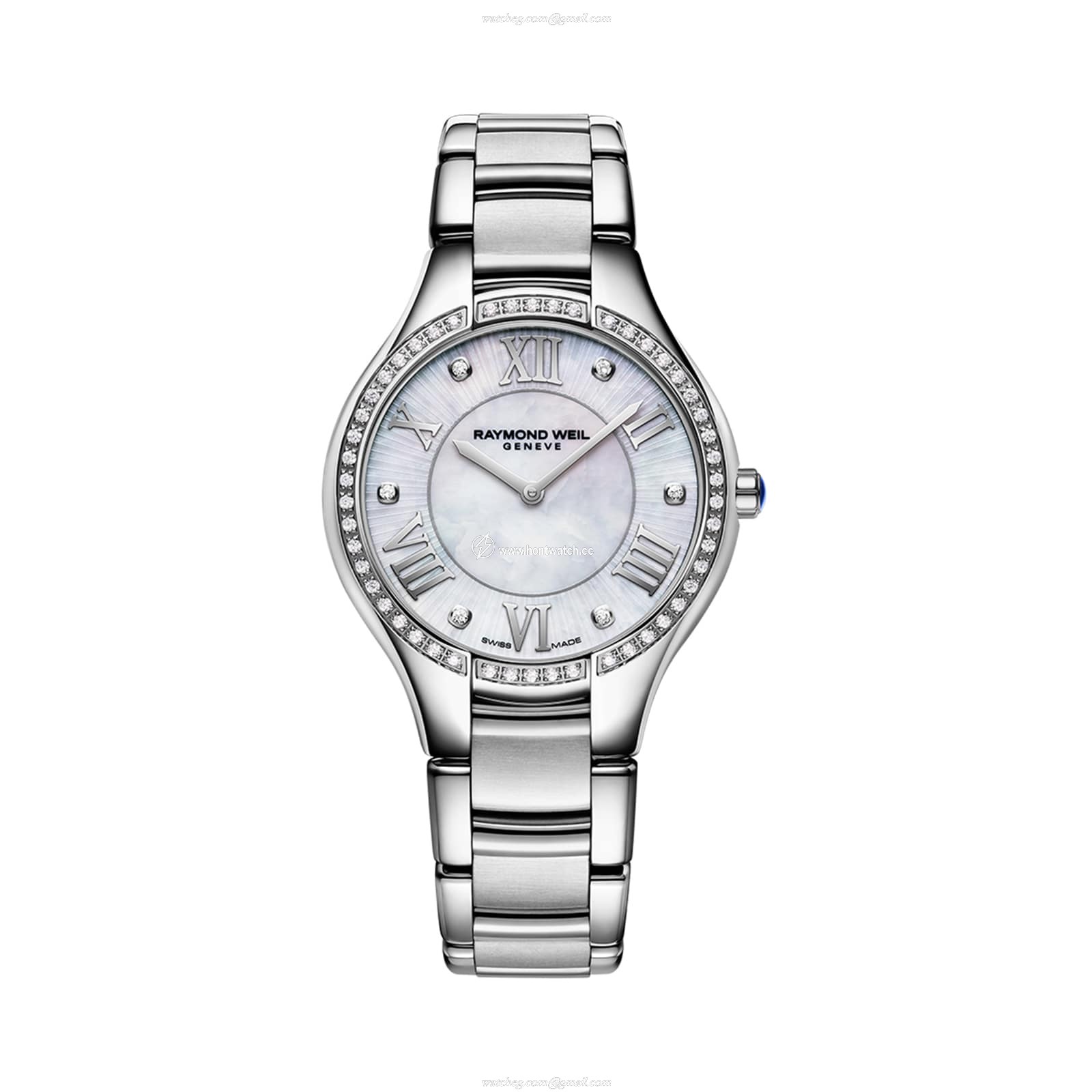 Raymond Weil Noemia 5132-S2S-00966 | Ladies White Dial Watch | 32mm Stainless Steel