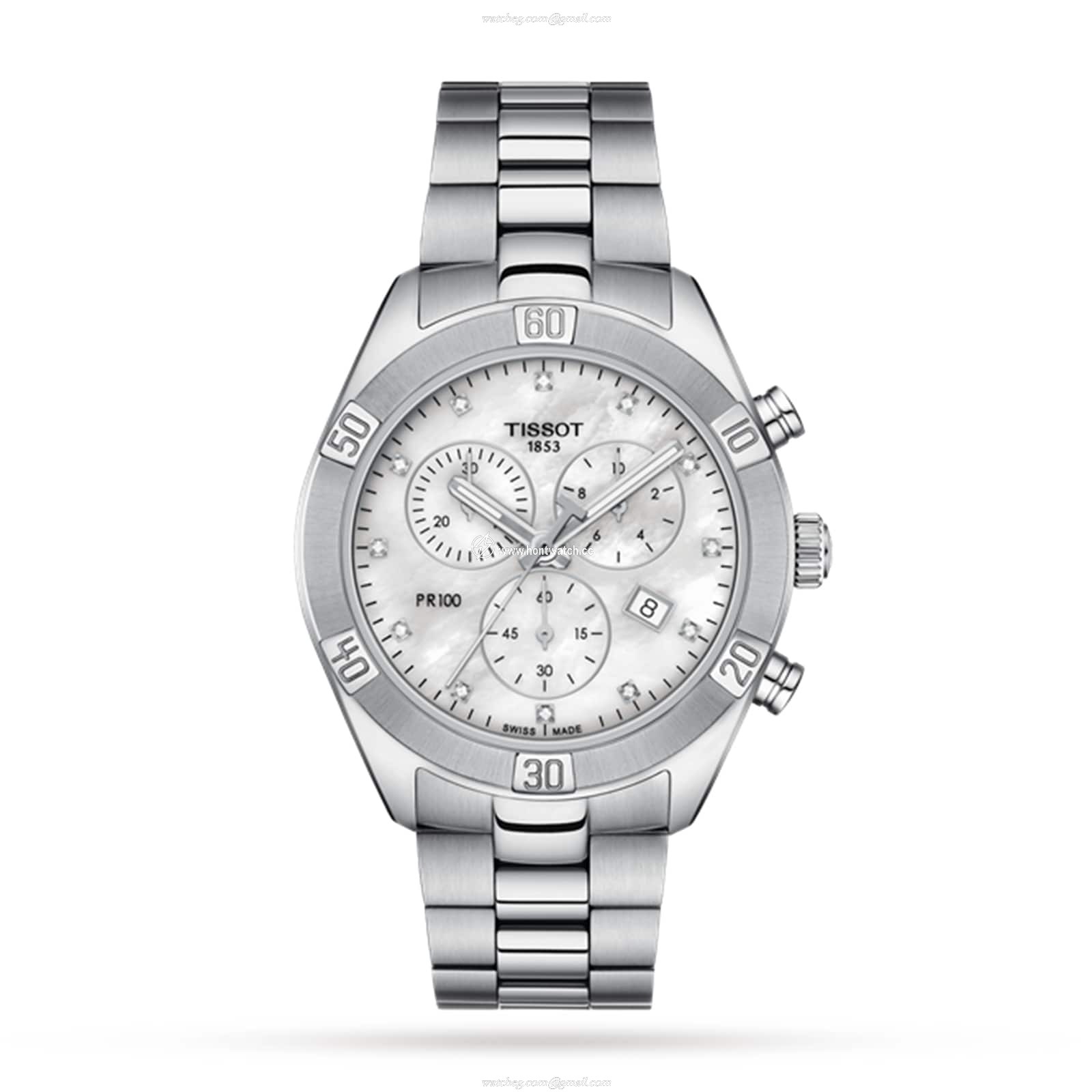 Tissot T-Classic PR 100 | 38mm Stainless Steel | Diamond Dial Quartz Watch