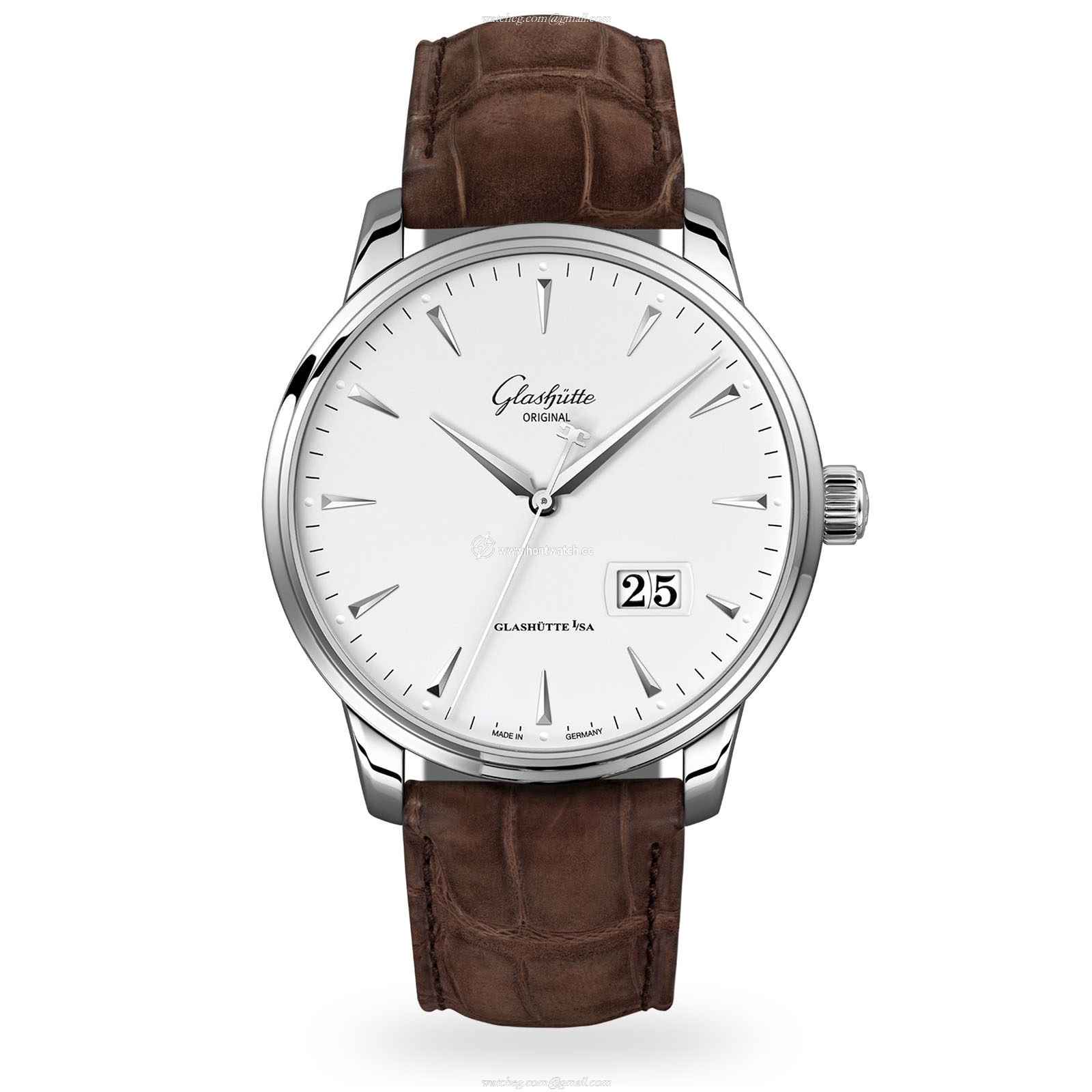 Glashuette Original Senator Automatic - White Dial Stainless Steel Watch