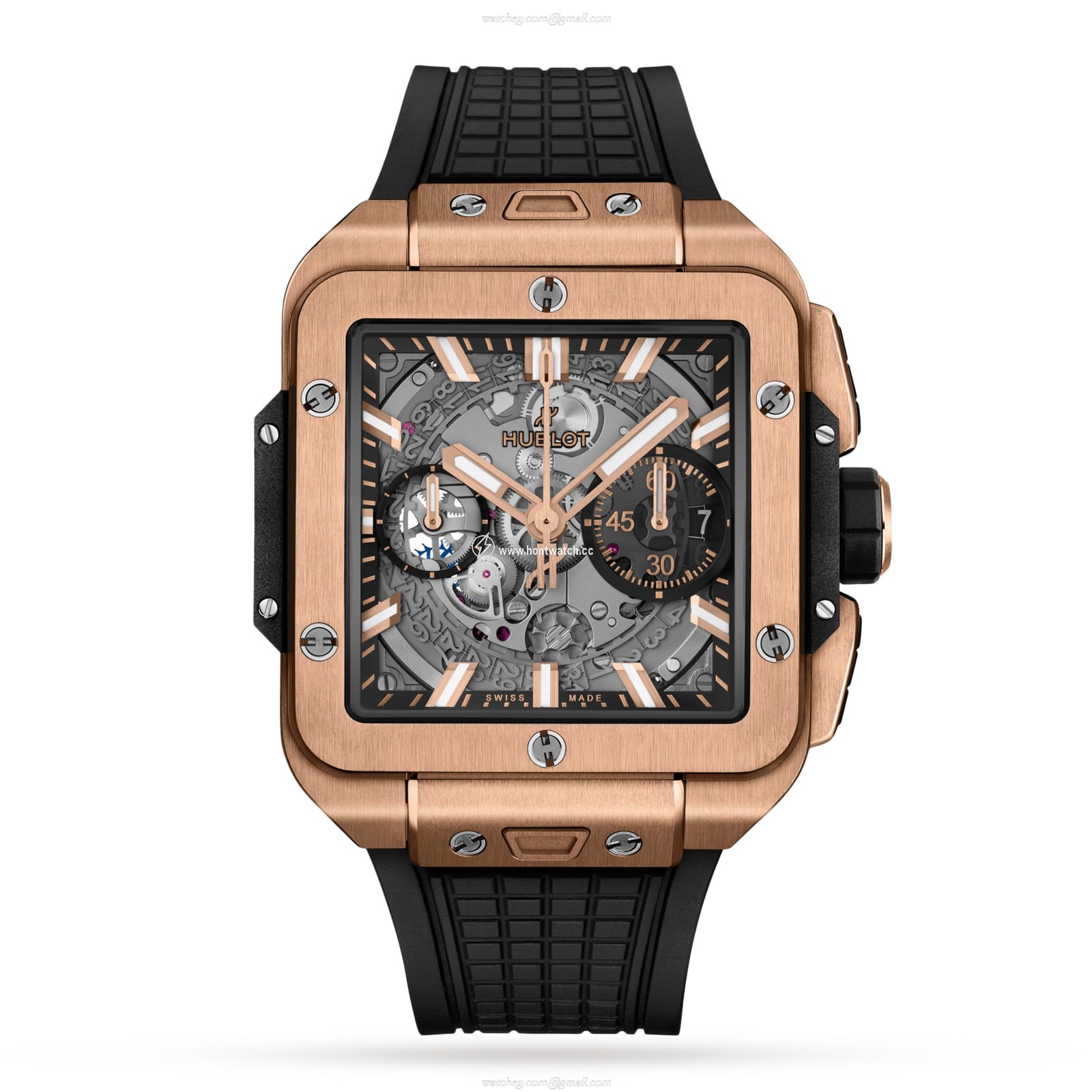 Hublot Square Bang 821.OX.0180.RX - 42mm 18ct Rose Gold Automatic Skeleton