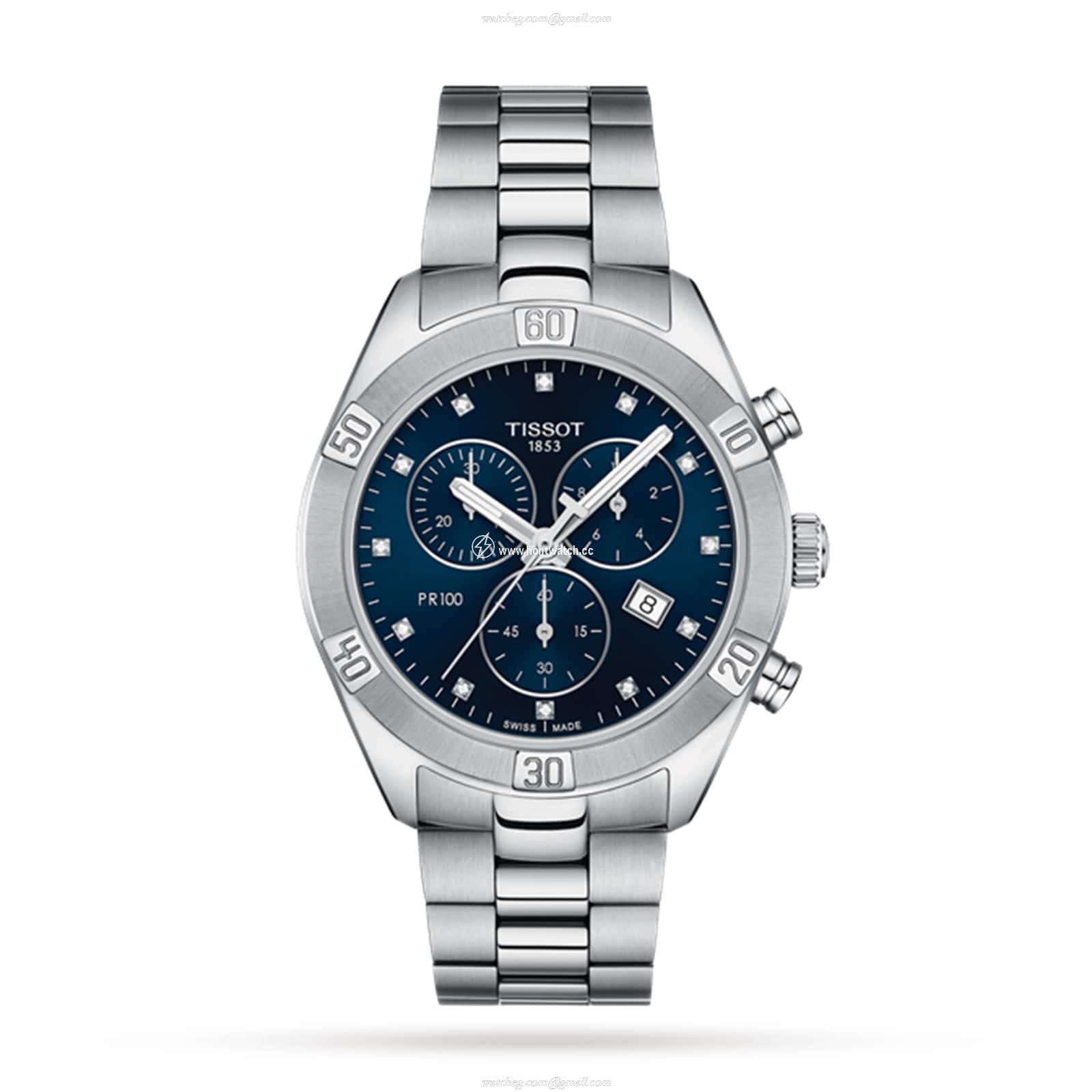 Tissot T-Classic PR 100 | 38mm Blue Dial | Diamond Markers | Quartz Watch
