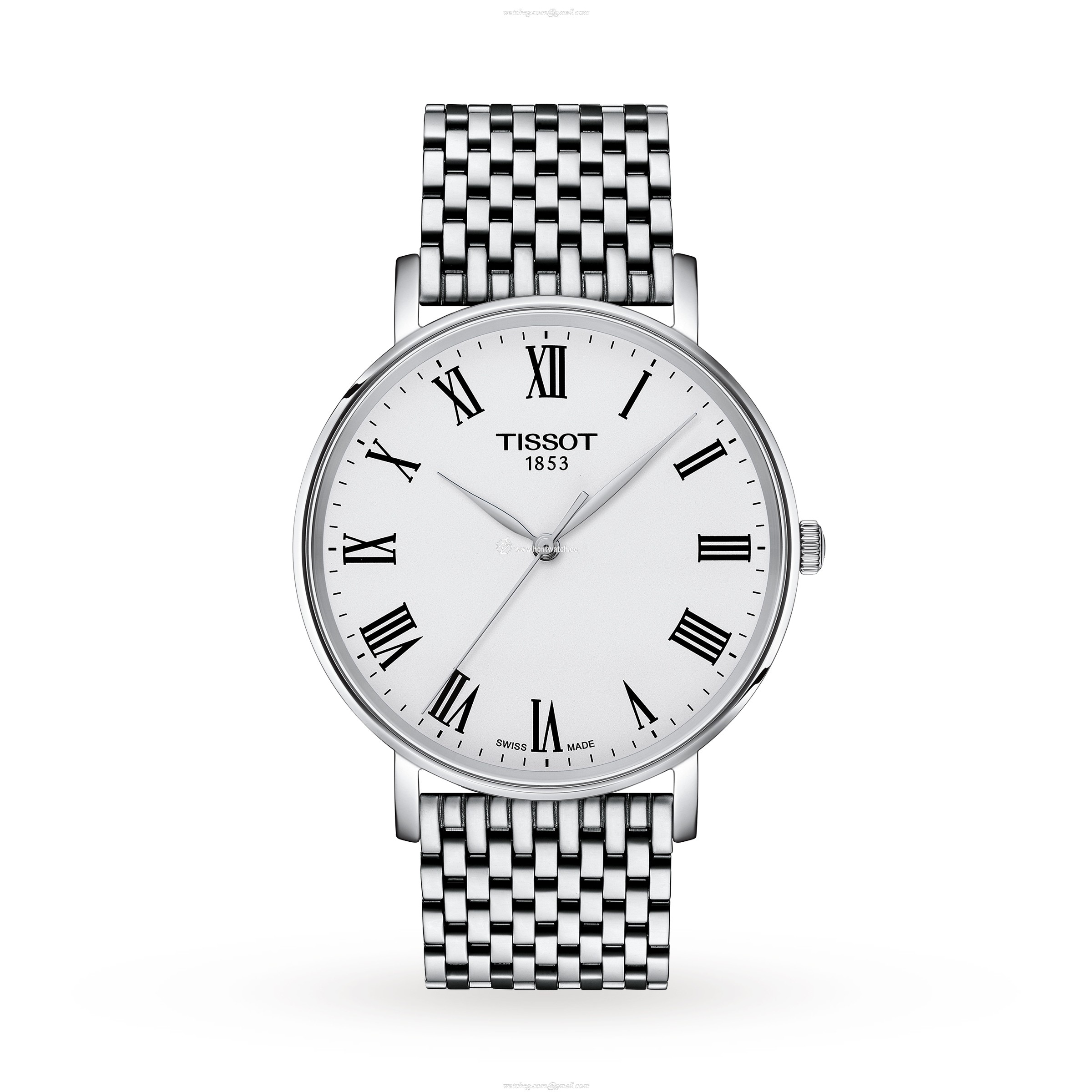 Tissot T-Classic 40mm White Dial Quartz Watch - Stainless Steel