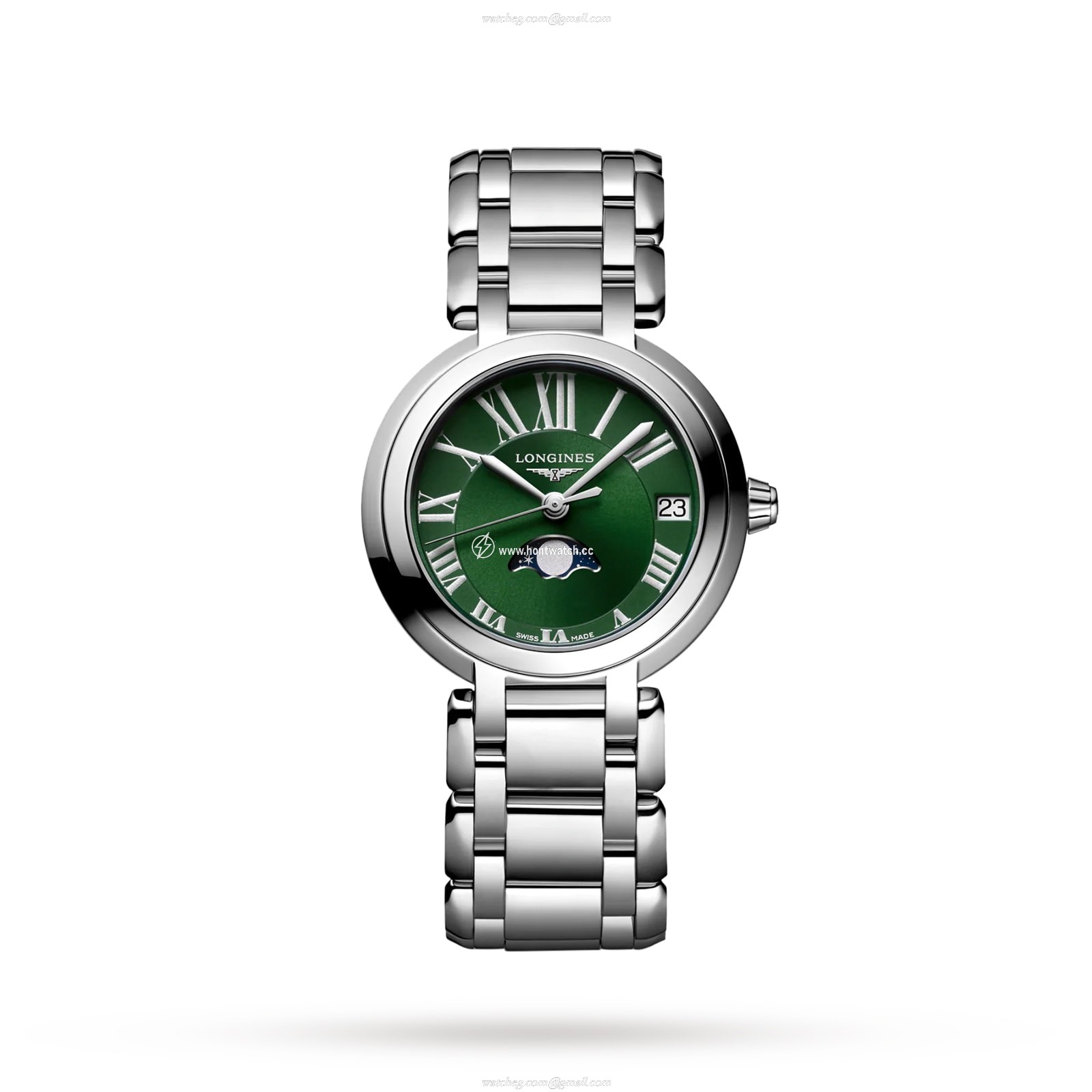 Longines Prima Luna L81154616 | Green Dial | 30.5mm Stainless Steel
