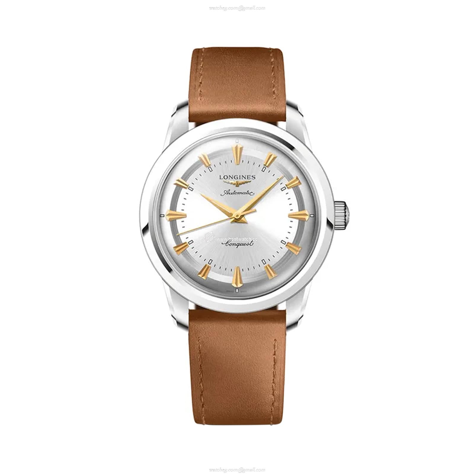 Longines Conquest Automatic Watch - 38mm Stainless Steel & Silver Dial