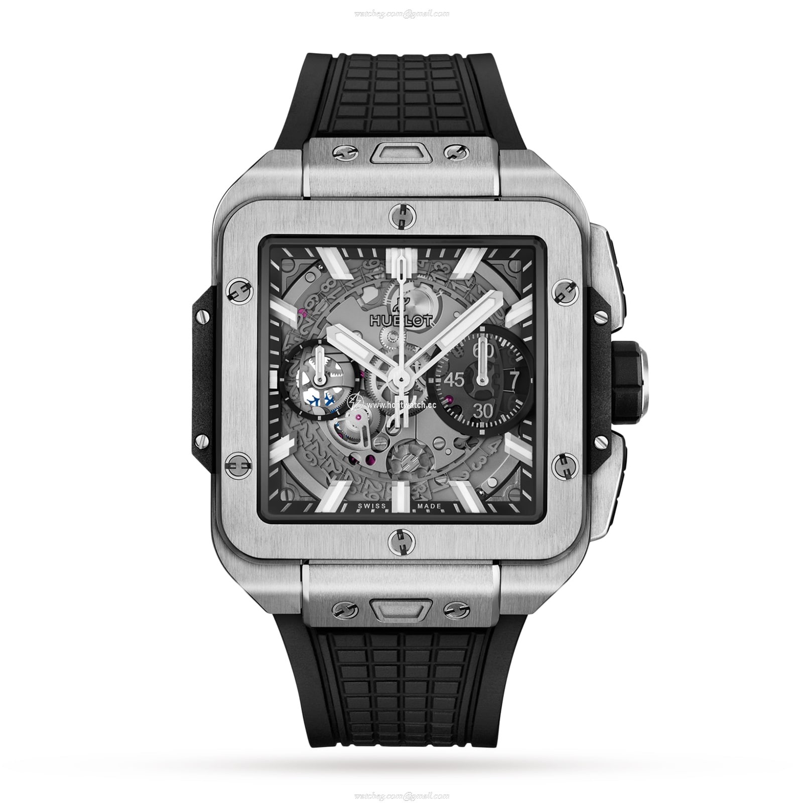 Hublot Square Bang 821.NX.0170.RX - 42mm Titanium Automatic Skeleton Watch