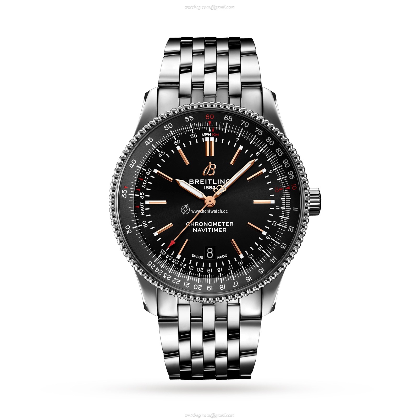 Breitling Navitimer 41 Automatic Black Dial - Stainless Steel Watch
