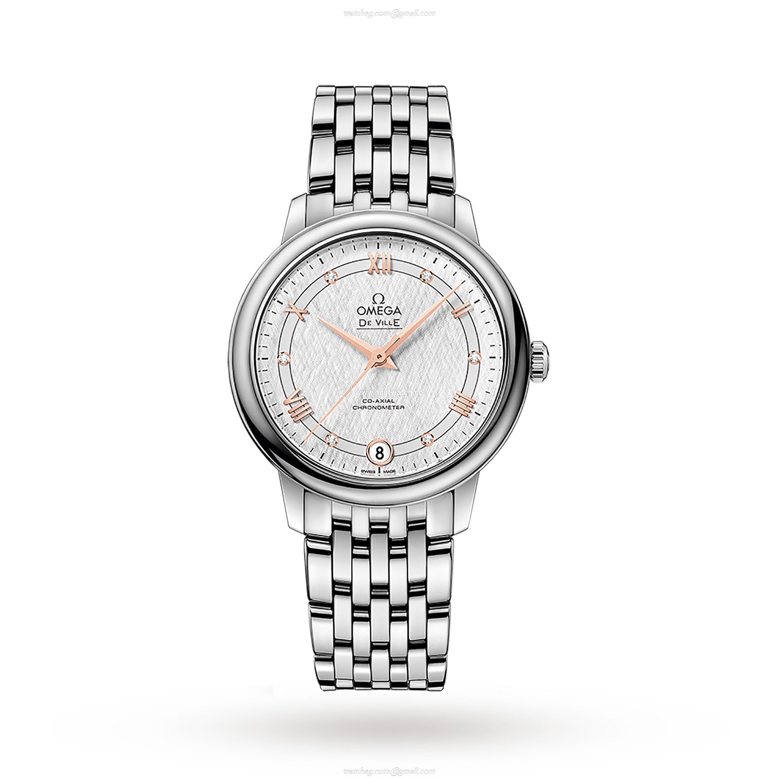 Omega De Ville Prestige 32.5mm Automatic Watch - Stainless Steel & Mother of Pearl Dial