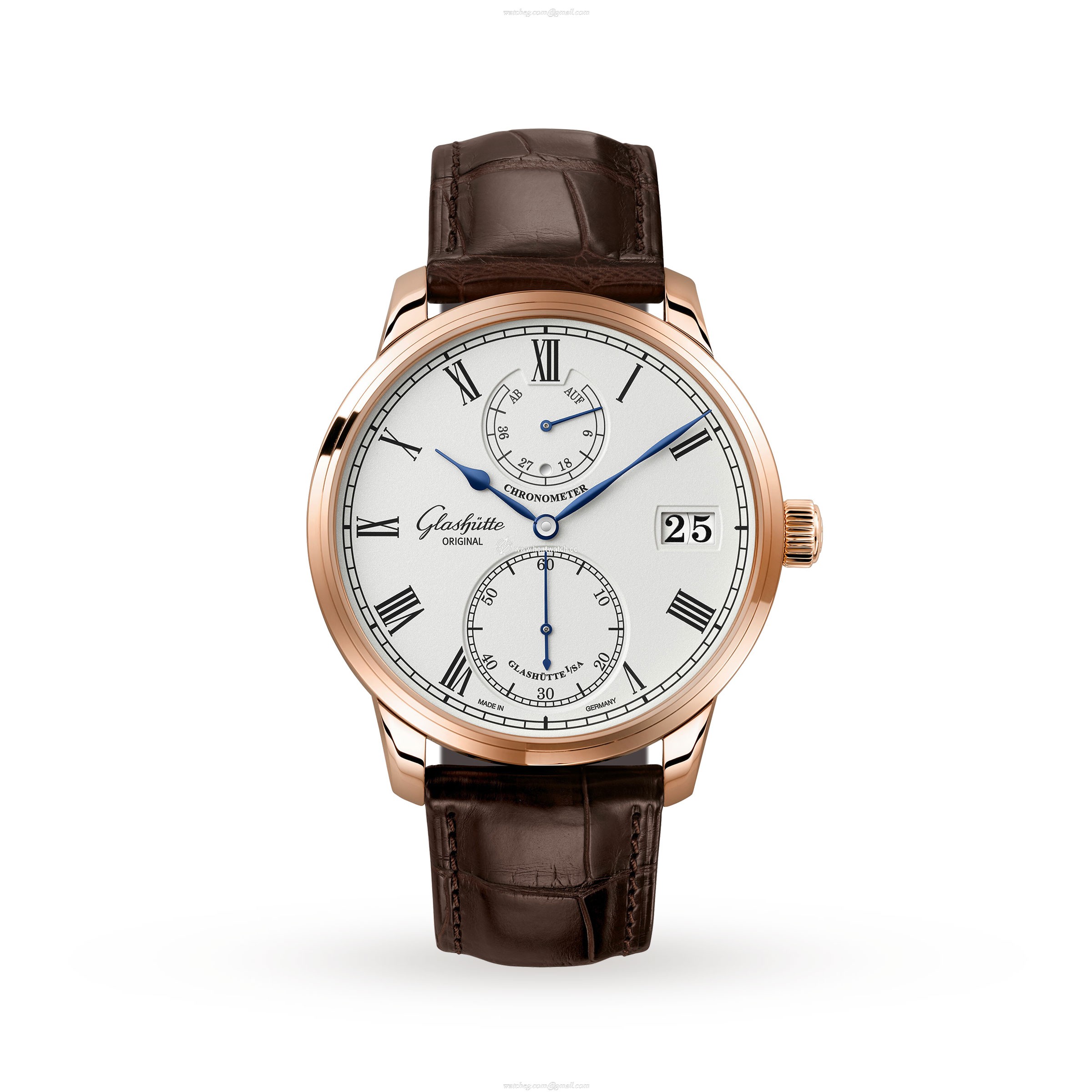 Glashuette Original Senator 1-58-01-02-05-30 | 18ct Rose Gold Manual Winding