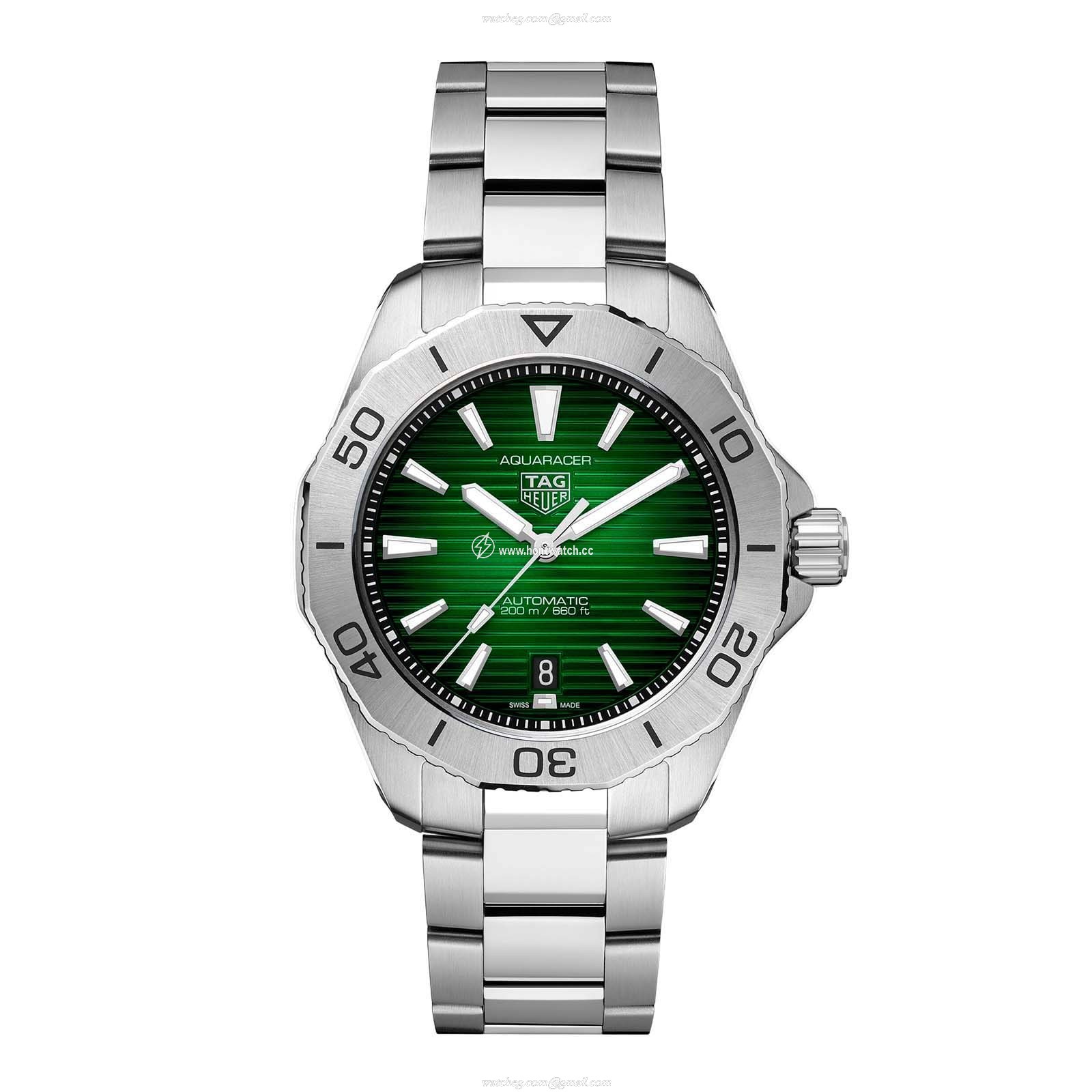 TAG Heuer Aquaracer WBP2115.BA0627 | 40mm Green Automatic Watch