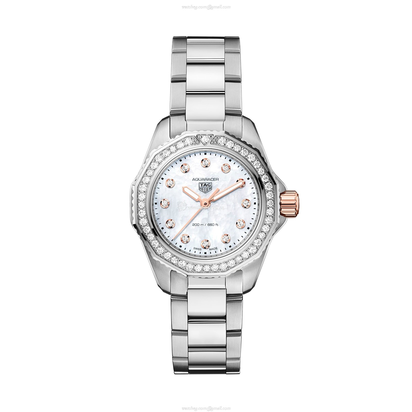TAG Heuer Aquaracer WBP1451.BA0622 | 30mm Quartz | Mother of Pearl & Diamonds