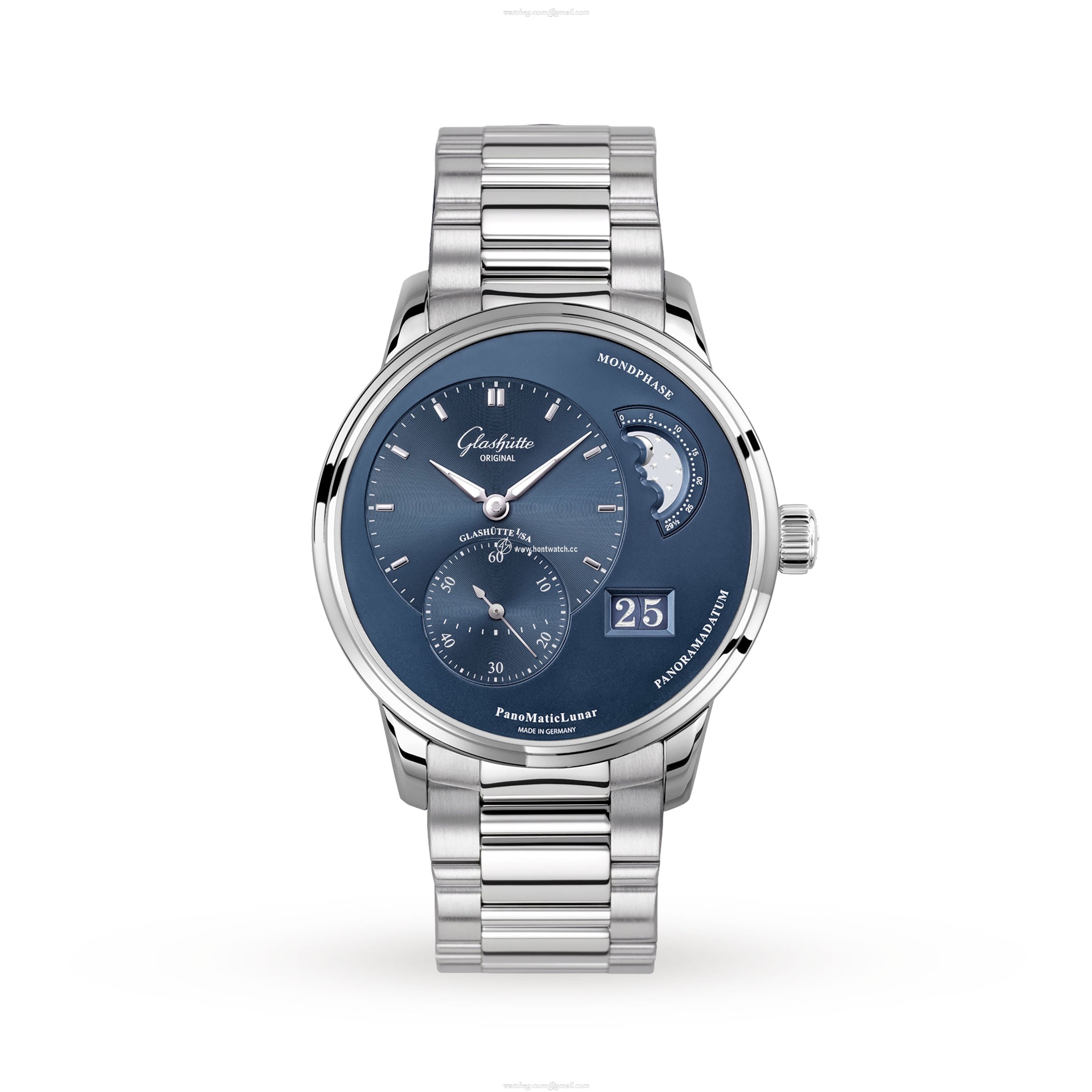 Glashuette Original Pano 1-90-02-46-32-70 | Automatic Blue Dial | Stainless Steel