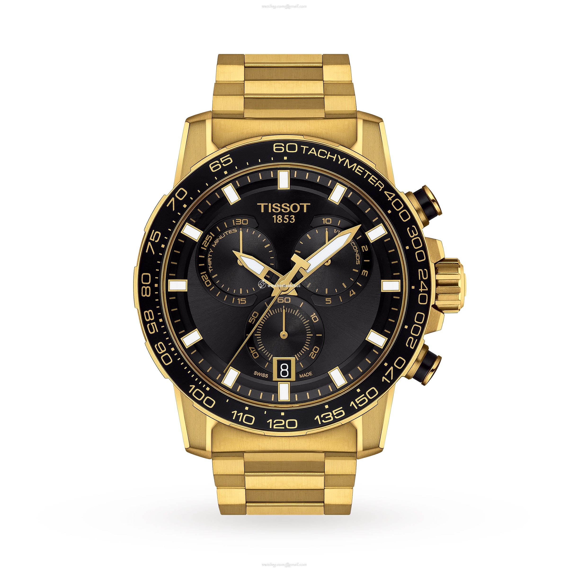 Tissot T-Sport Quartz Watch - 45mm Black Dial - Stainless Steel & PVD