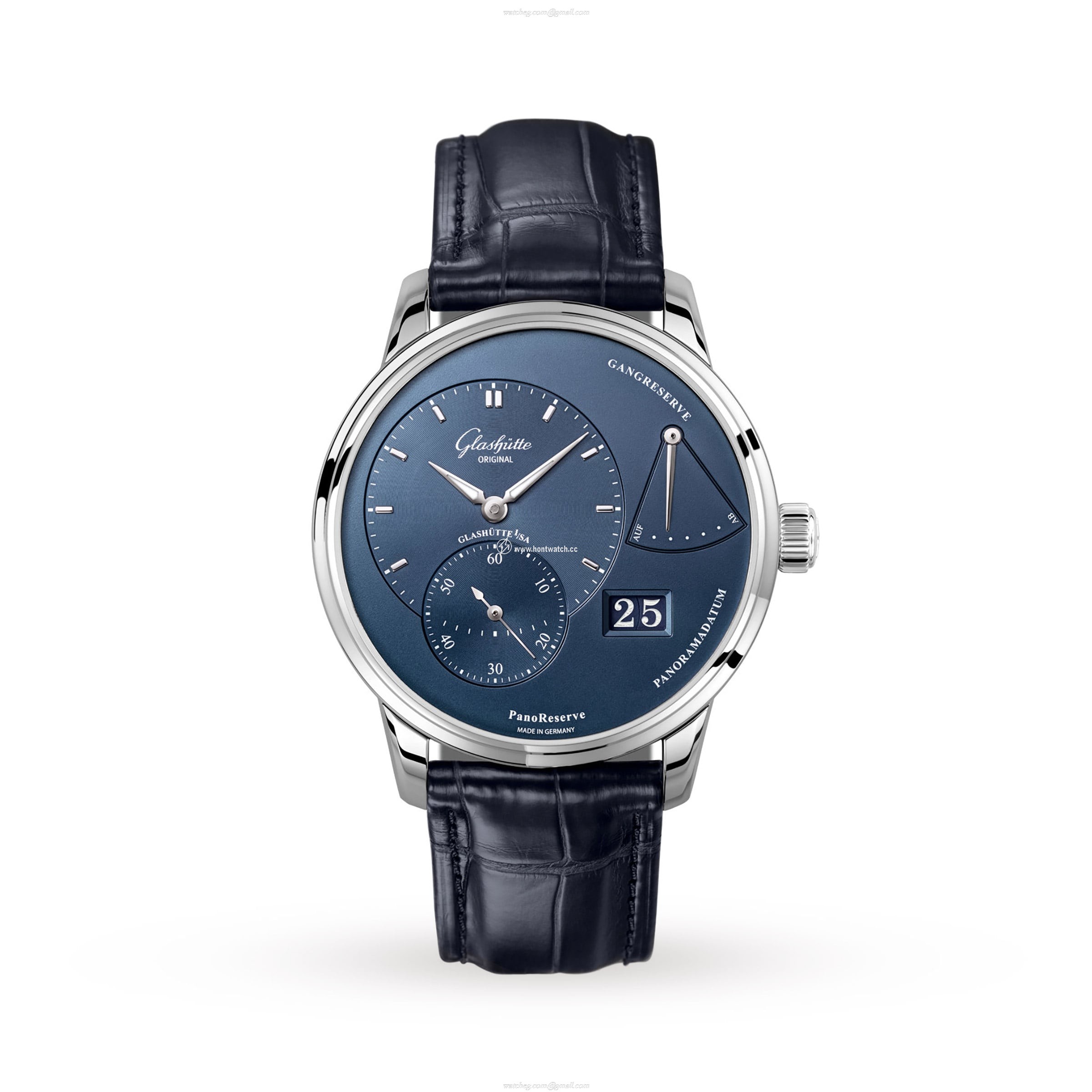 Glashuette Original Pano 1-65-01-26-12-35 | Blue Dial | Manual Winding