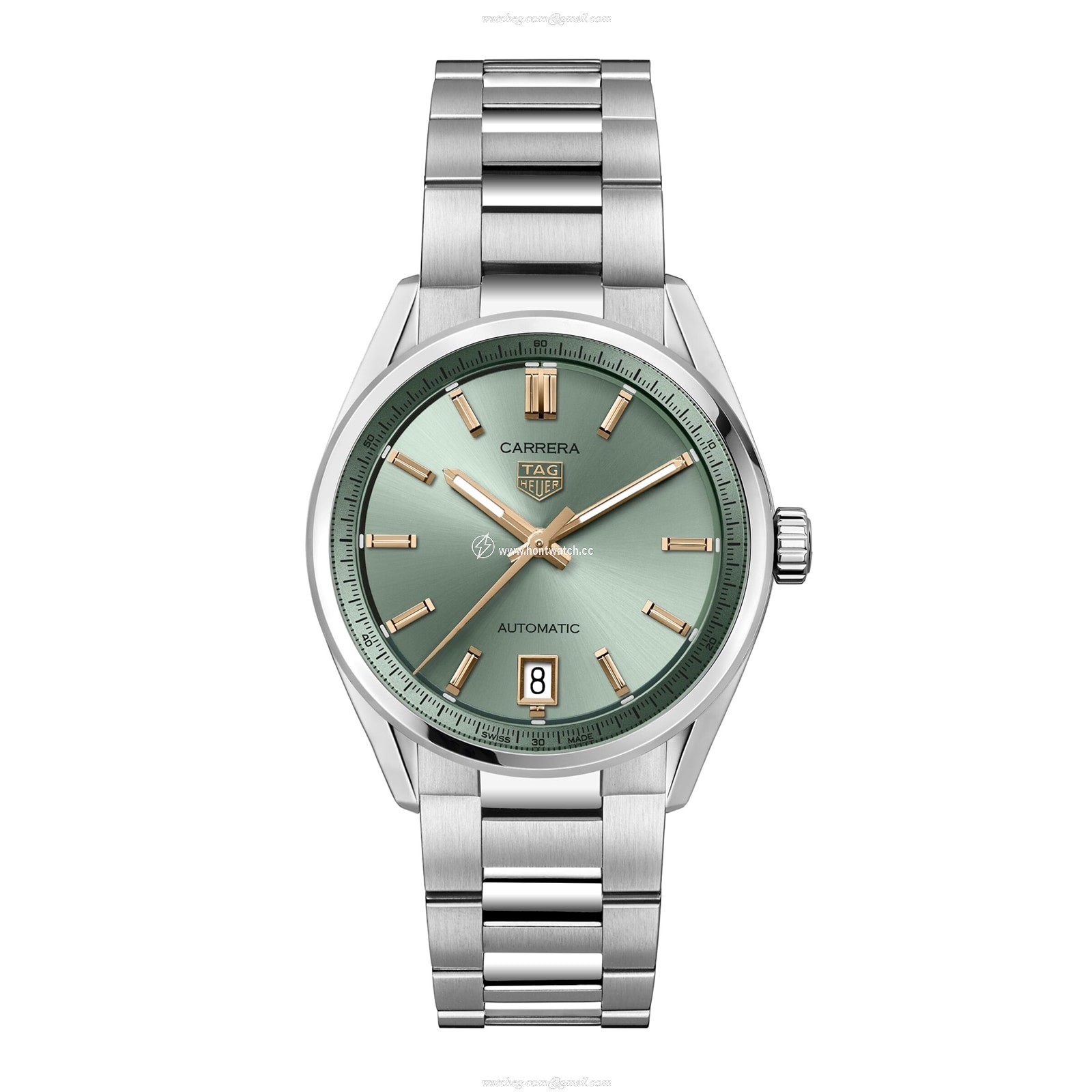 TAG Heuer Carrera Automatic Green Dial - 36mm Stainless Steel Watch