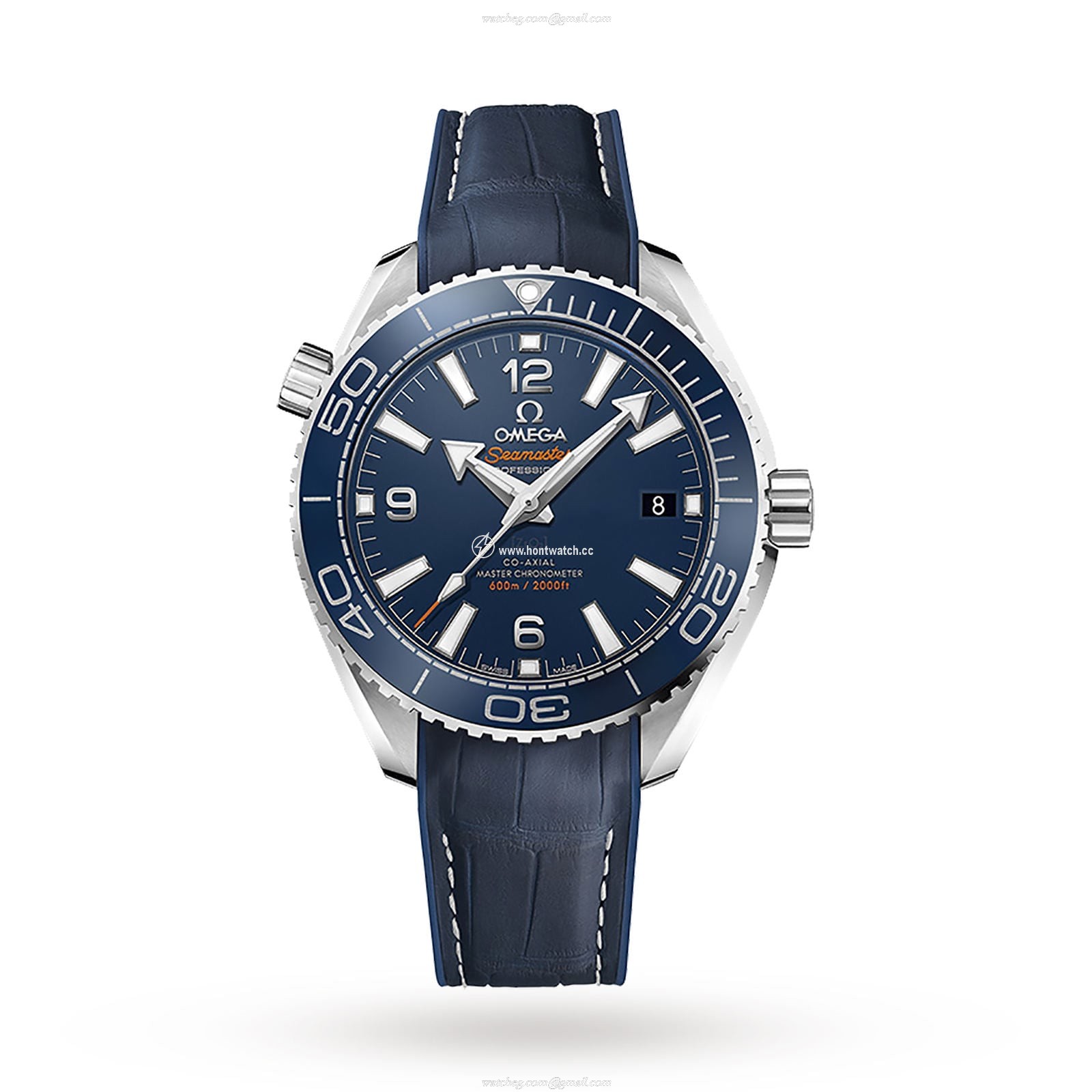 Omega Planet Ocean 39.5mm Blue Dial Automatic Watch - Stainless Steel