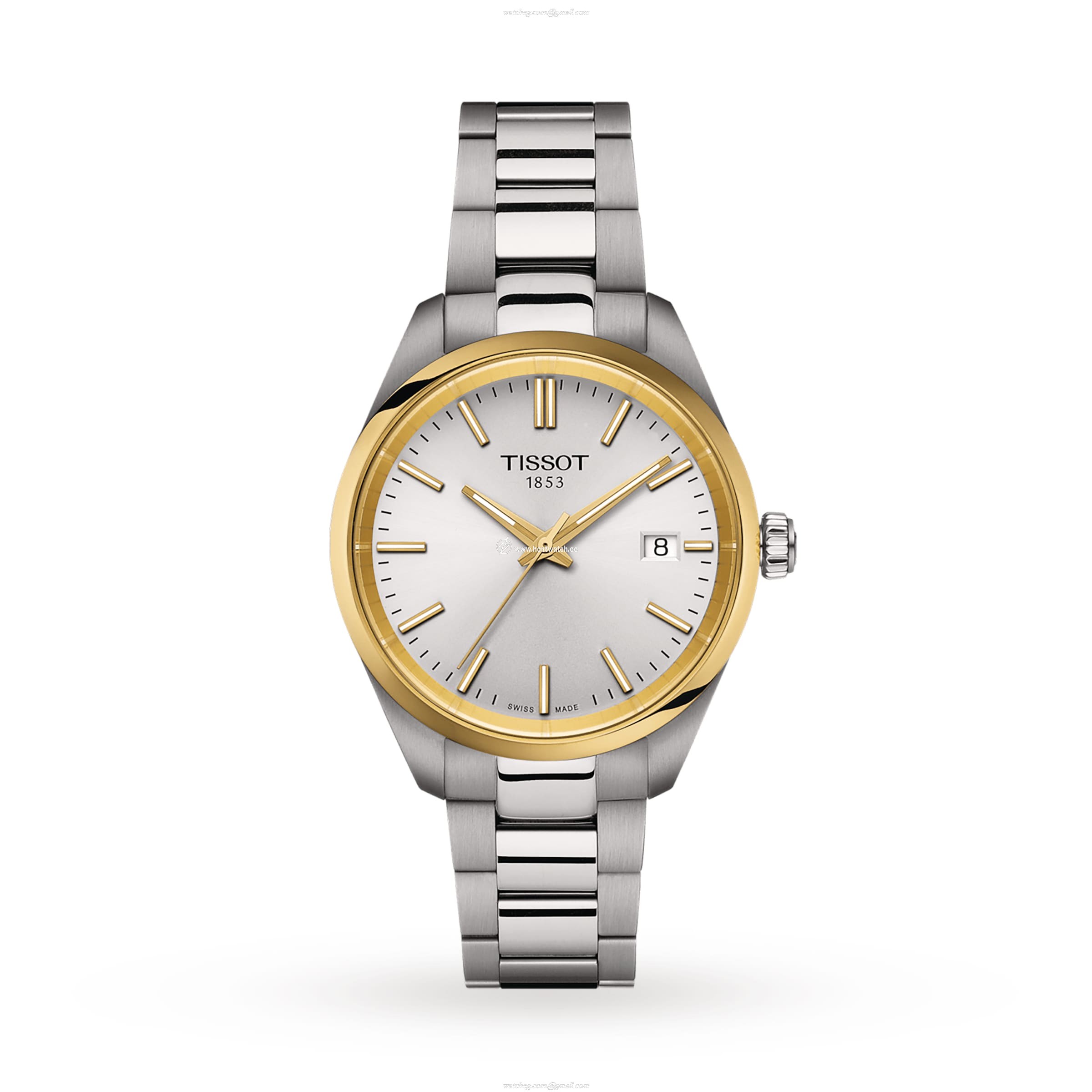 Tissot PR 100 Silver Dial Quartz Watch for Women - 34mm Stainless Steel