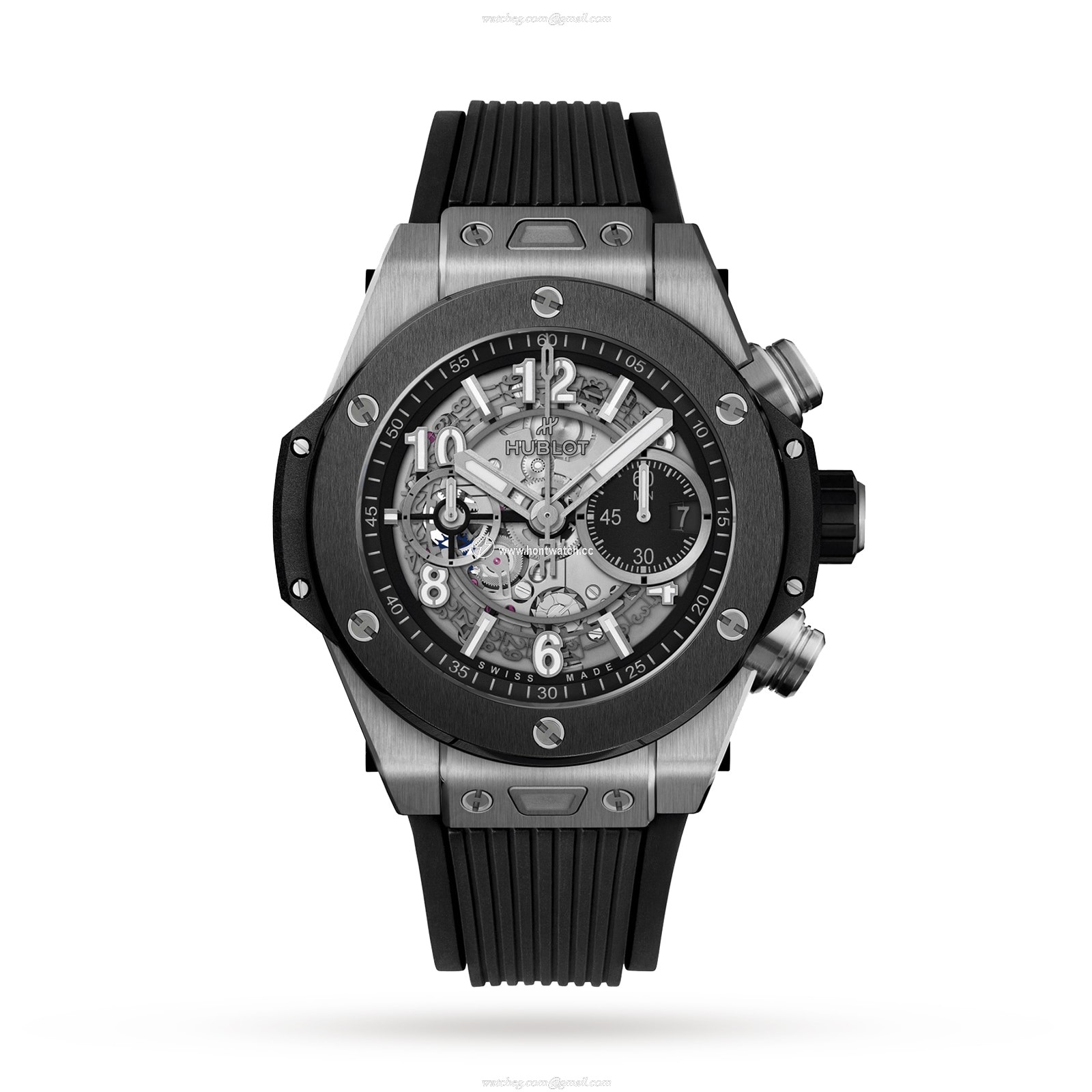Hublot Big Bang 421.NM.1170.RX - 44mm Titanium Automatic Watch - Black Dial