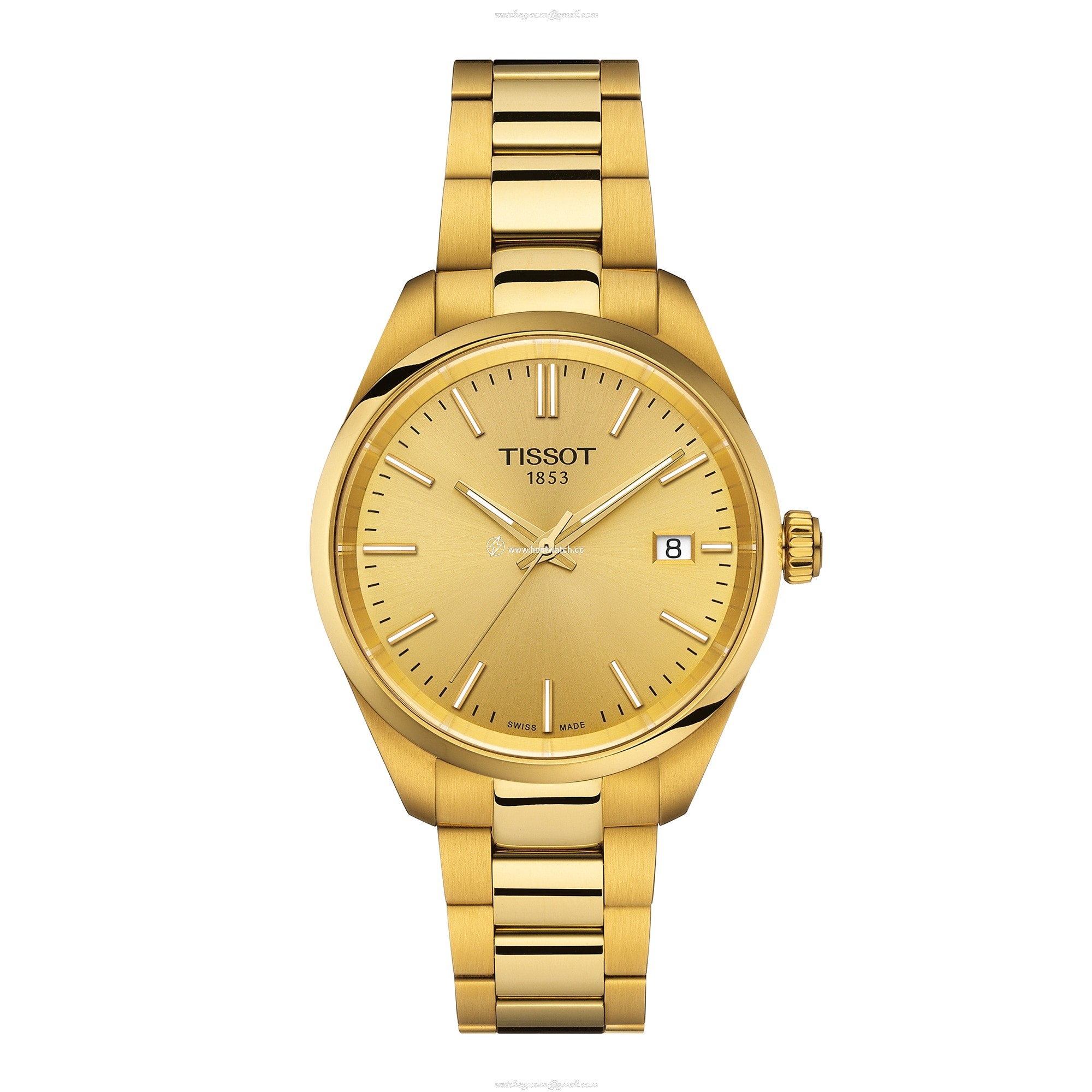 Tissot PR 100 Gold Watch for Women - 34mm Quartz - Stainless Steel & PVD