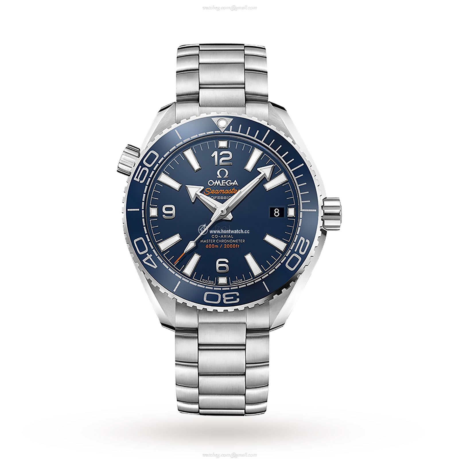 Omega Planet Ocean Blue Automatic Watch | 39.5mm Stainless Steel | 600m Water Resistant
