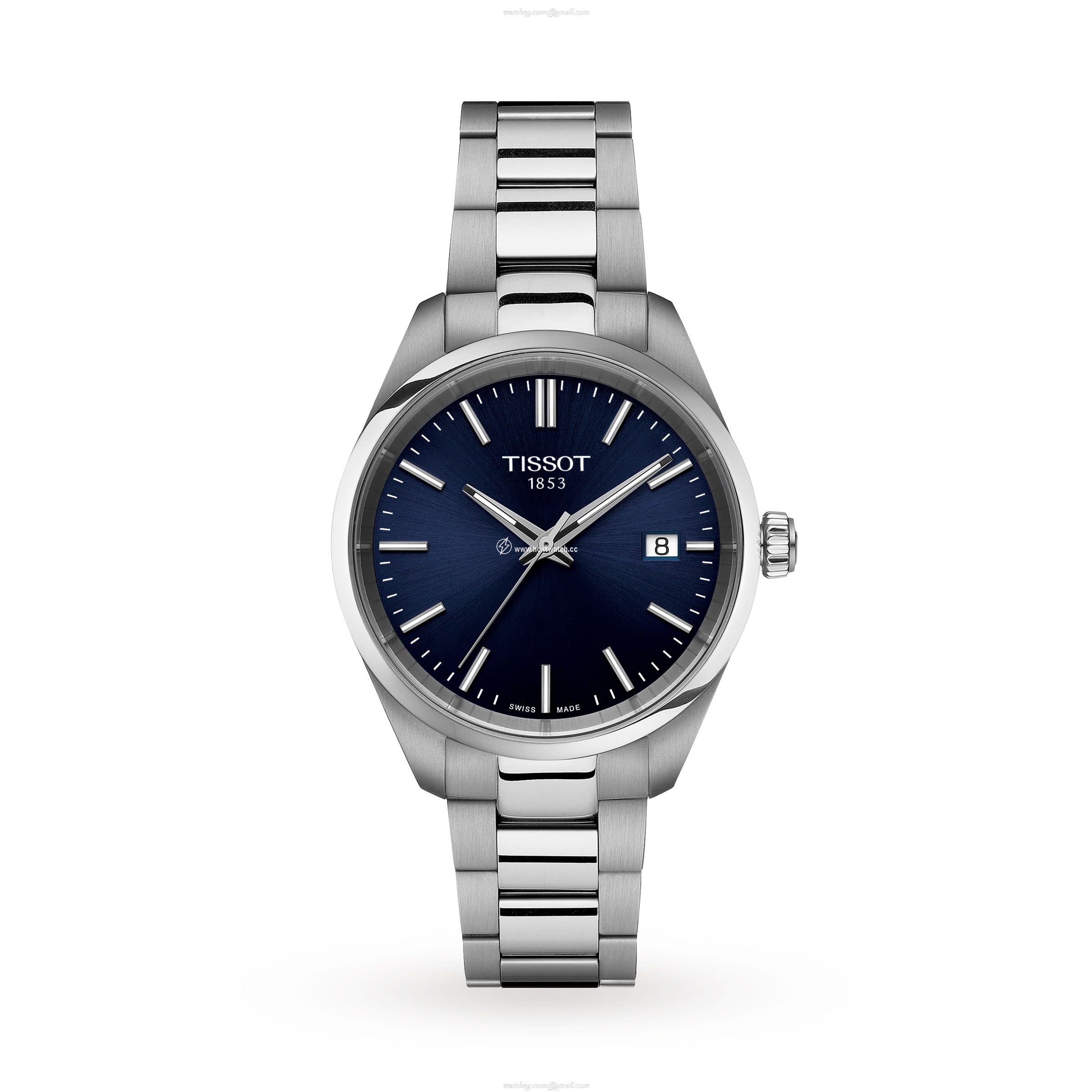 Tissot PR 100 Blue Dial 34mm Stainless Steel Quartz Watch for Women