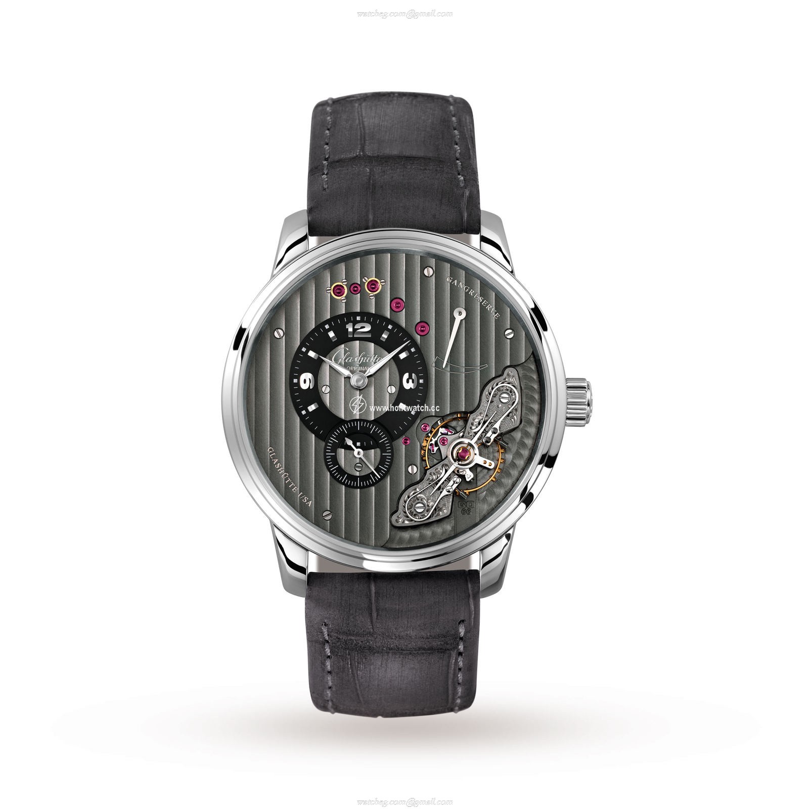 Glashuette Original Pano 42mm Grey Dial | Manual Winding | Stainless Steel