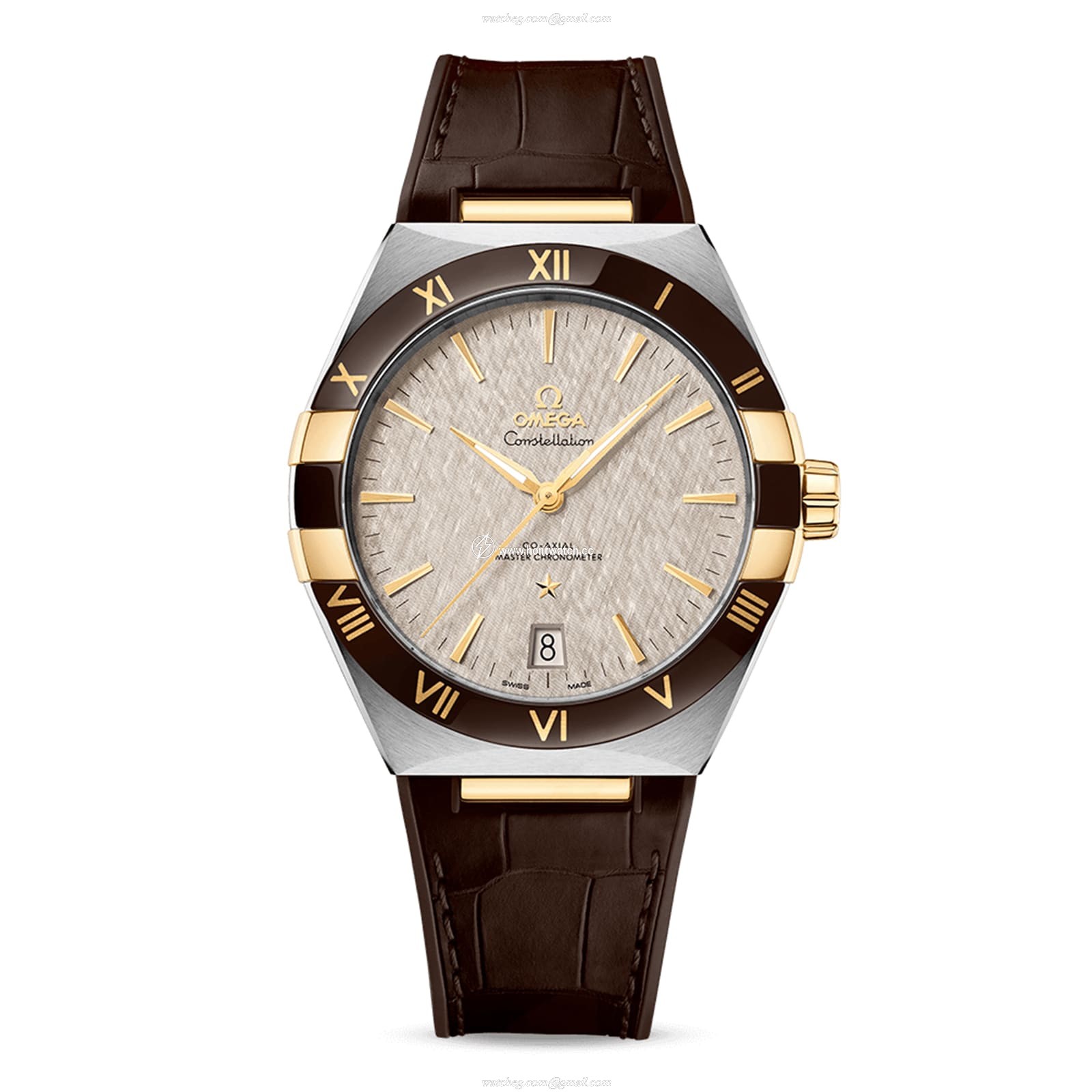 Omega Constellation Automatic Grey Dial - 41mm Steel & Gold Watch
