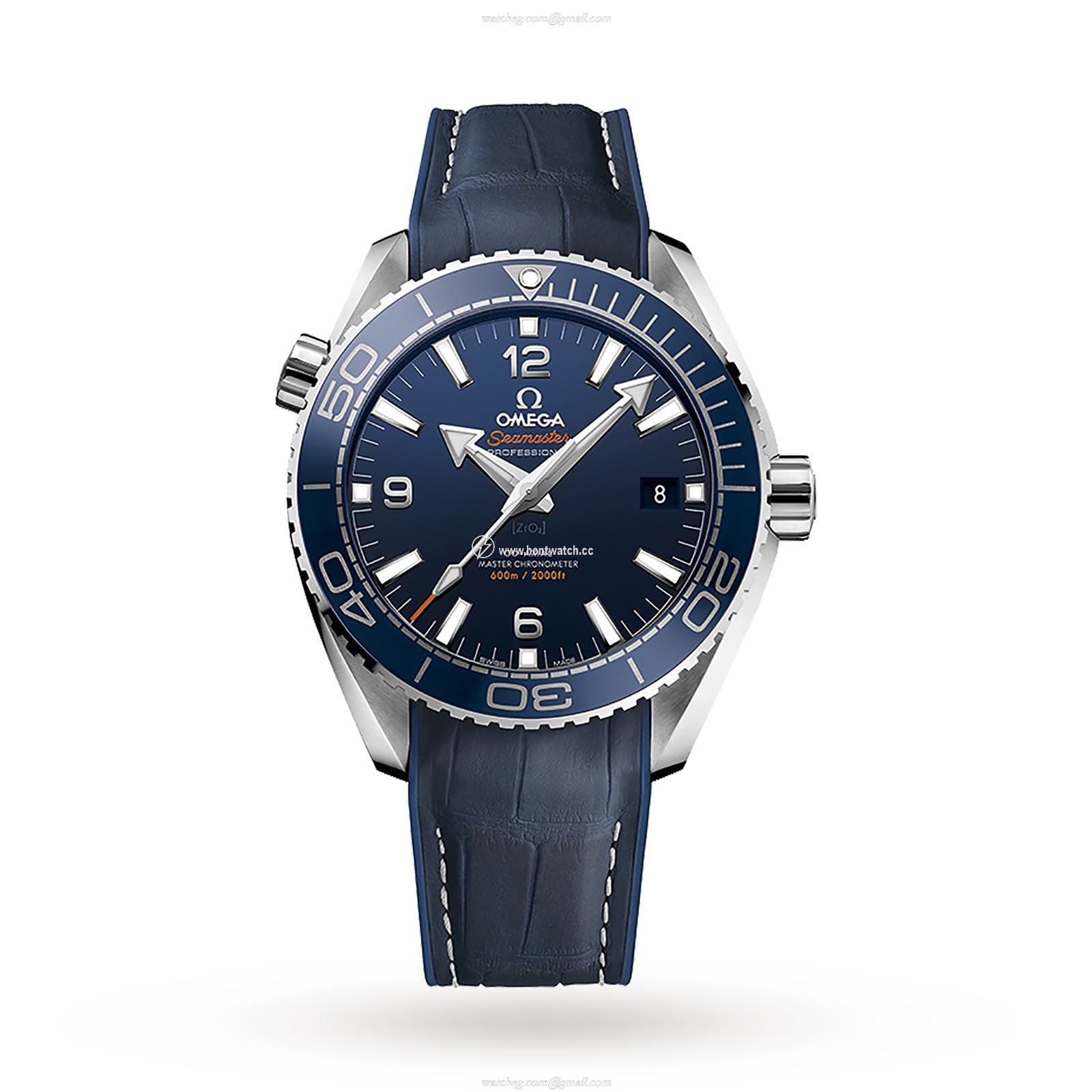 Omega Planet Ocean 43.5mm Blue Automatic Watch - Stainless Steel