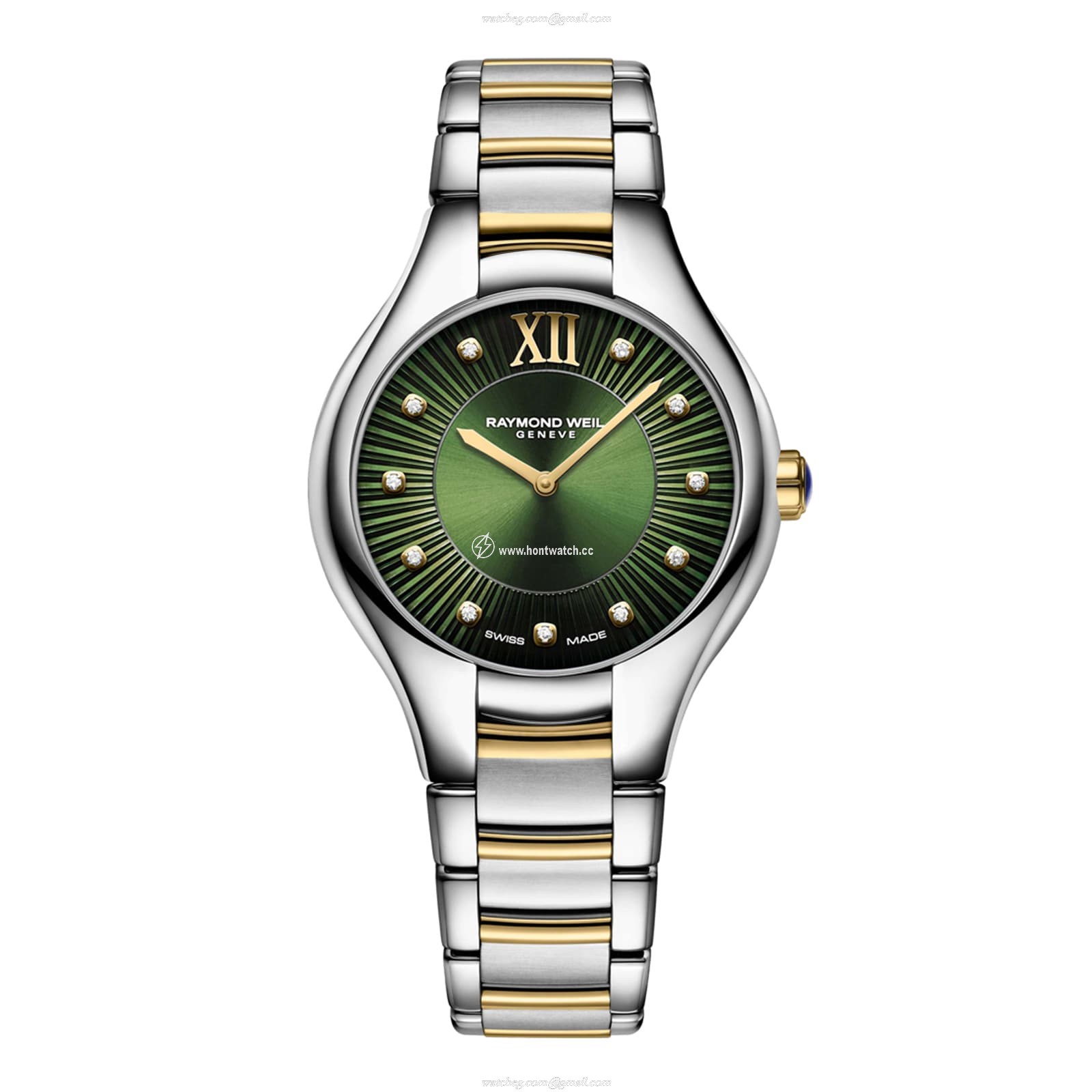 Raymond Weil Noemia 5124-STP-52181 | 24mm Green Dial | Stainless Steel Quartz Watch