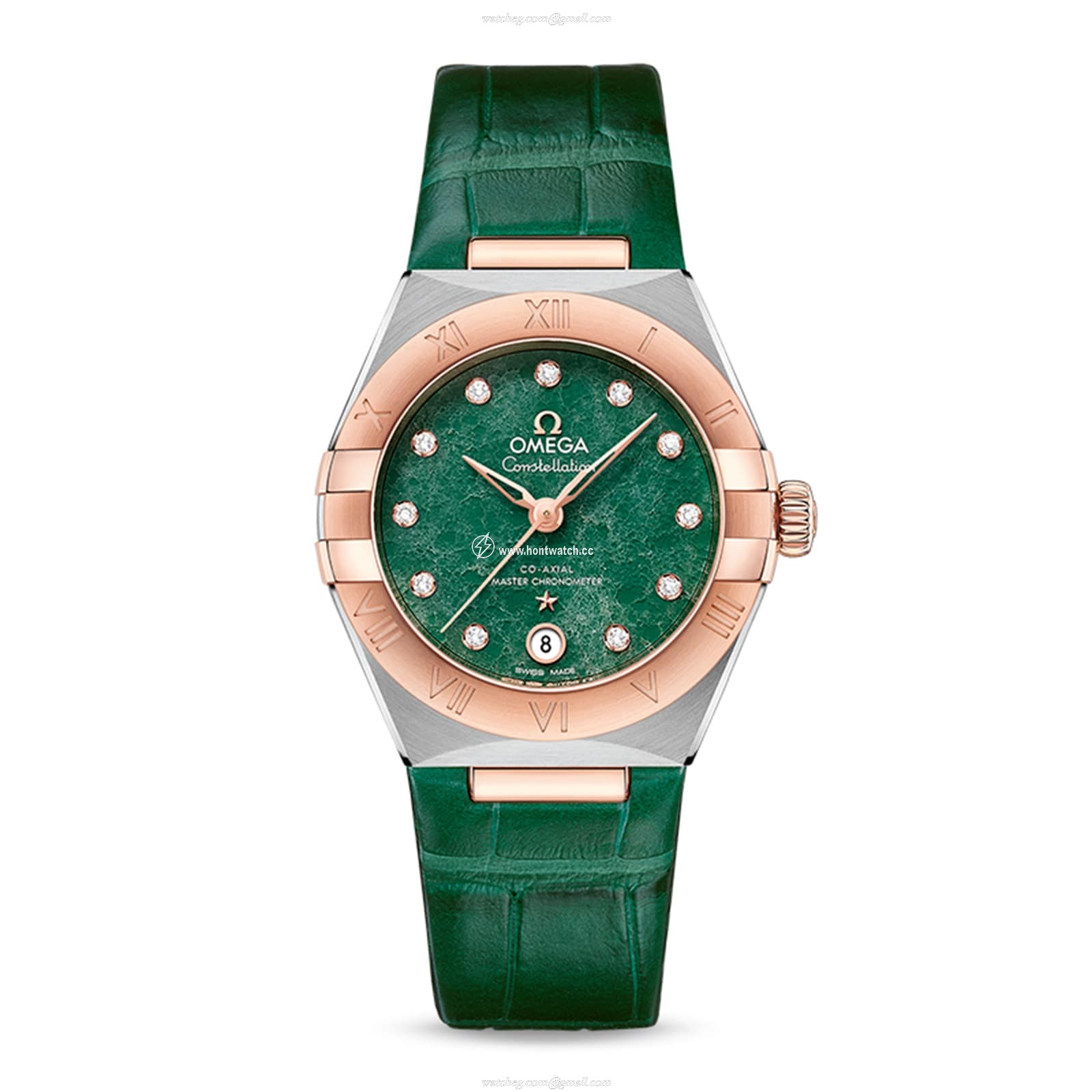 Omega Constellation 29mm Green Dial | Automatic | Stainless Steel & Rose Gold