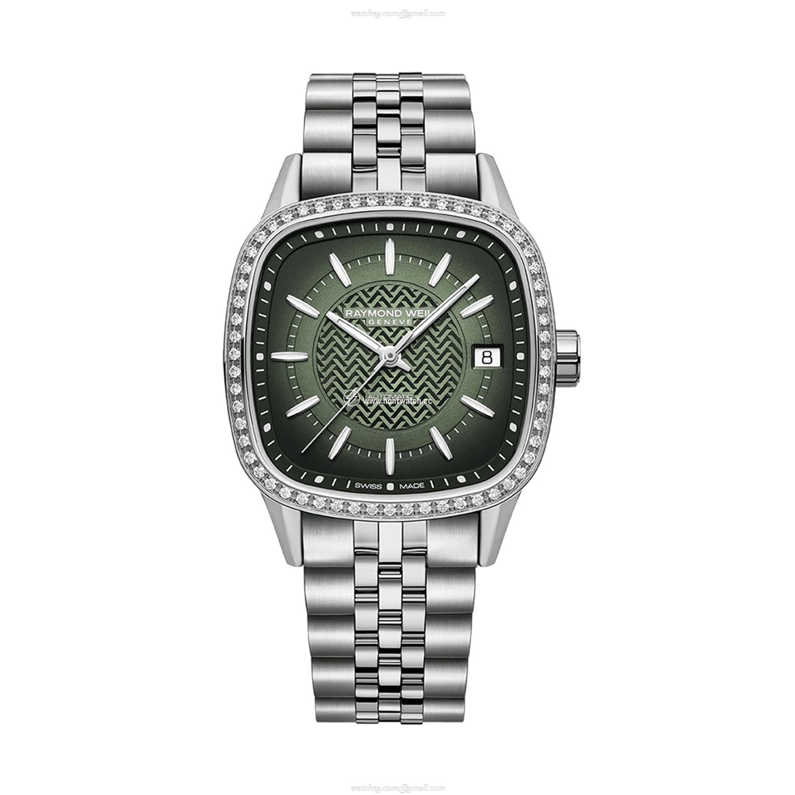 Raymond Weil Freelancer Automatic Green Dial - 34.5mm Stainless Steel Watch