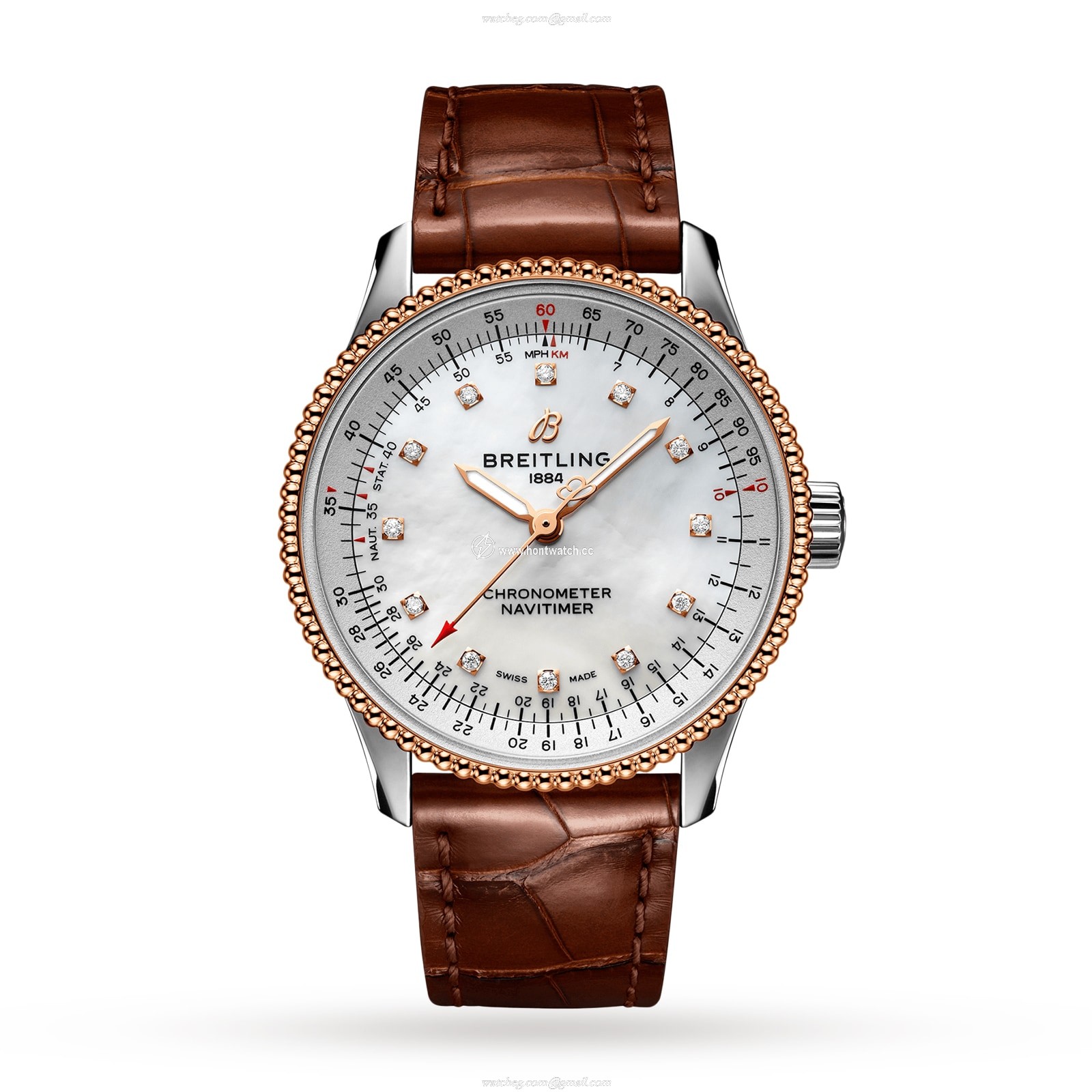 Breitling Navitimer Automatic - 35mm Stainless Steel & Mother of Pearl Dial