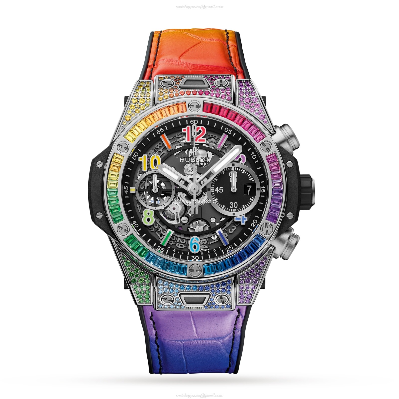 Hublot Big Bang 441.NX.1117.LR.0999 - 42mm Titanium Automatic Watch - Black Dial