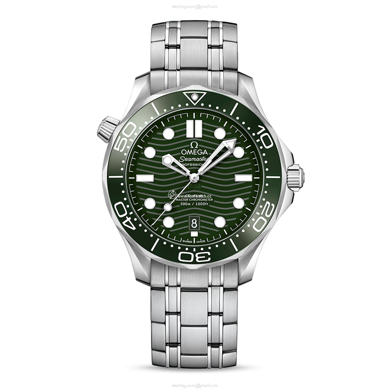Omega Seamaster Diver 300M 42mm Automatic Green Dial Steel Replica