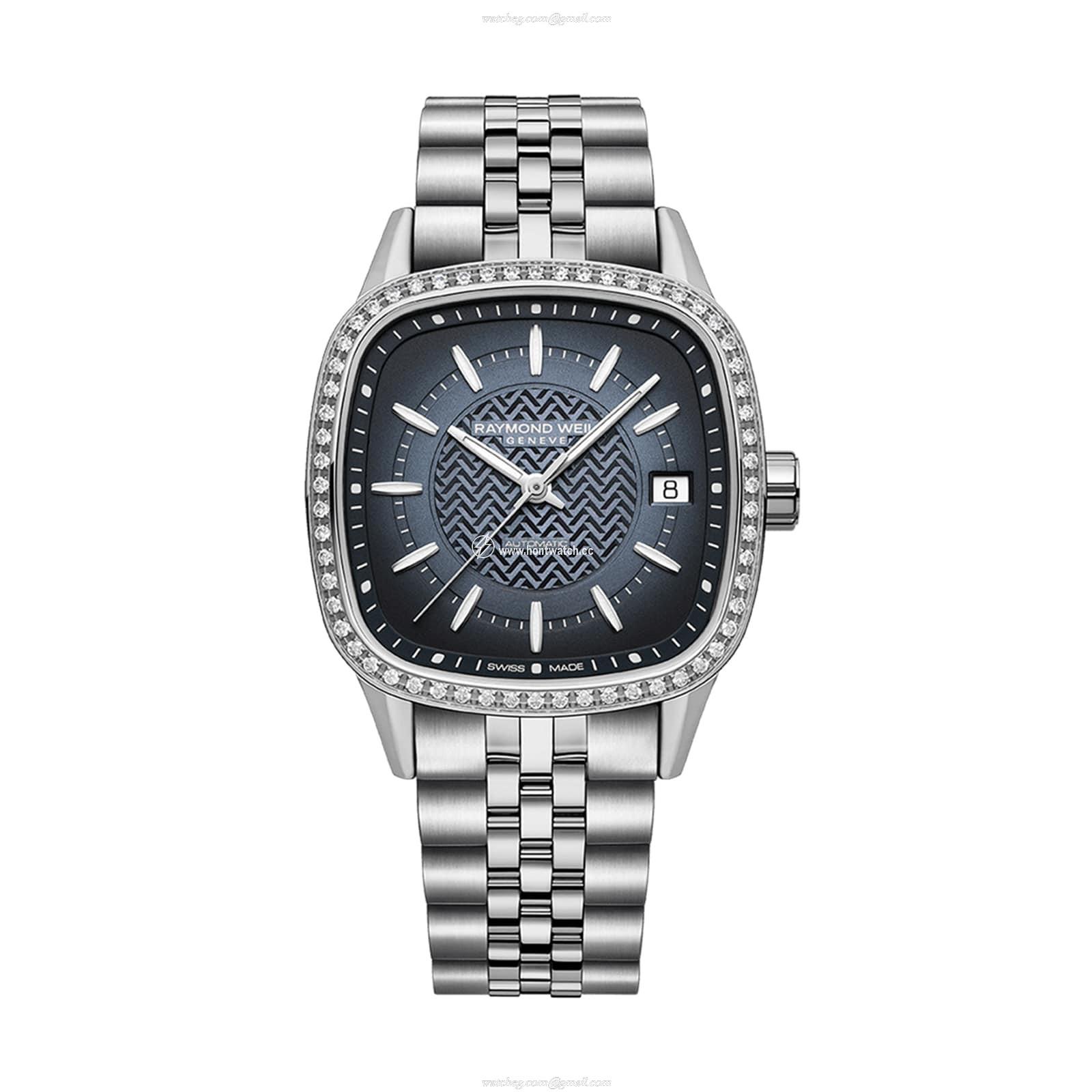 Raymond Weil Freelancer Automatic Blue Dial Watch - 34.5mm Stainless Steel