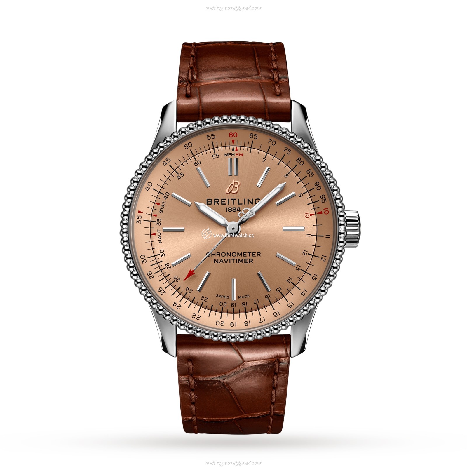 Breitling Navitimer 35mm Automatic Brown Dial - Stainless Steel Watch