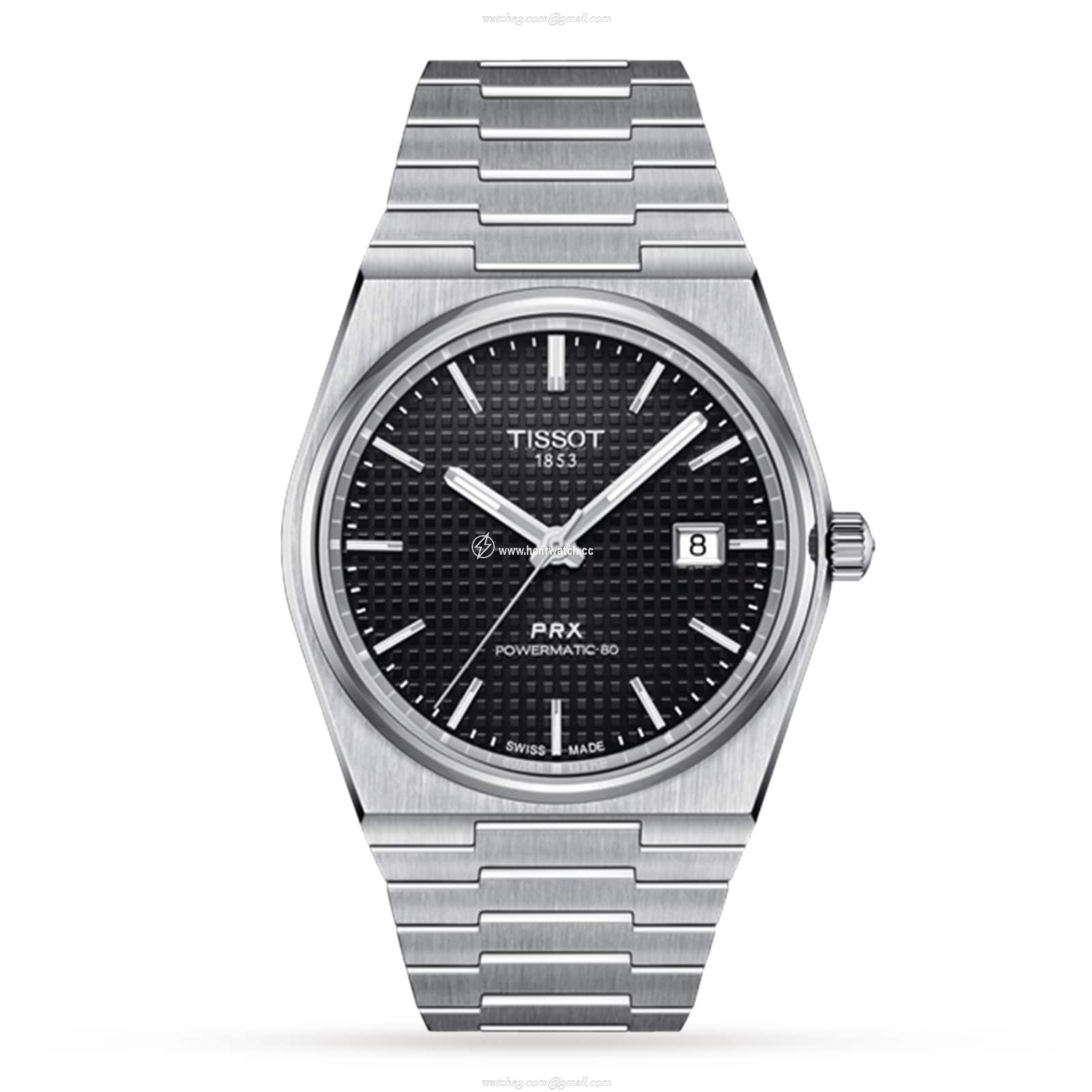 Tissot PRX Automatic Black Dial 40mm Stainless Steel Watch | T1374071105100
