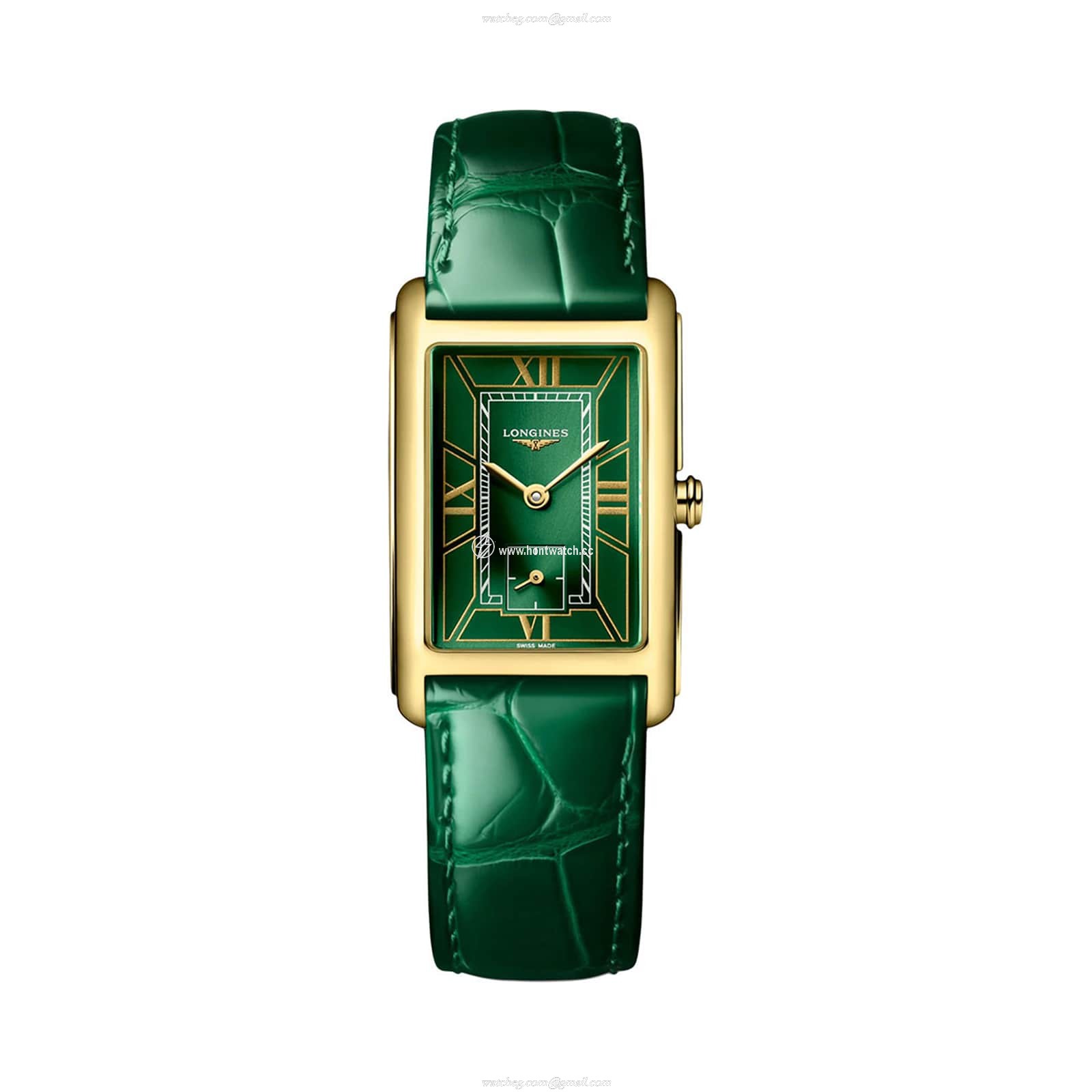 Longines Dolce Vita L55126952 | 18ct Yellow Gold Quartz Green Watch