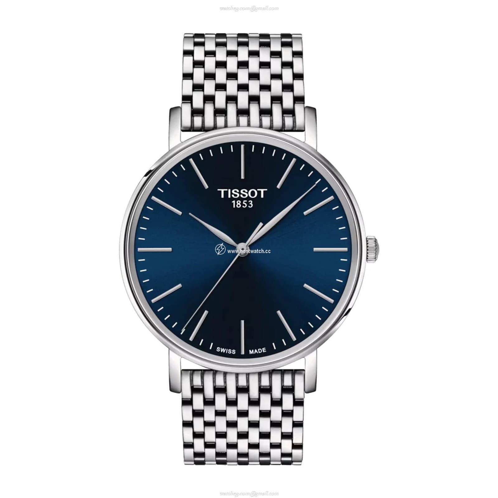 Tissot T-Classic Blue Dial Quartz Watch - 40mm Stainless Steel
