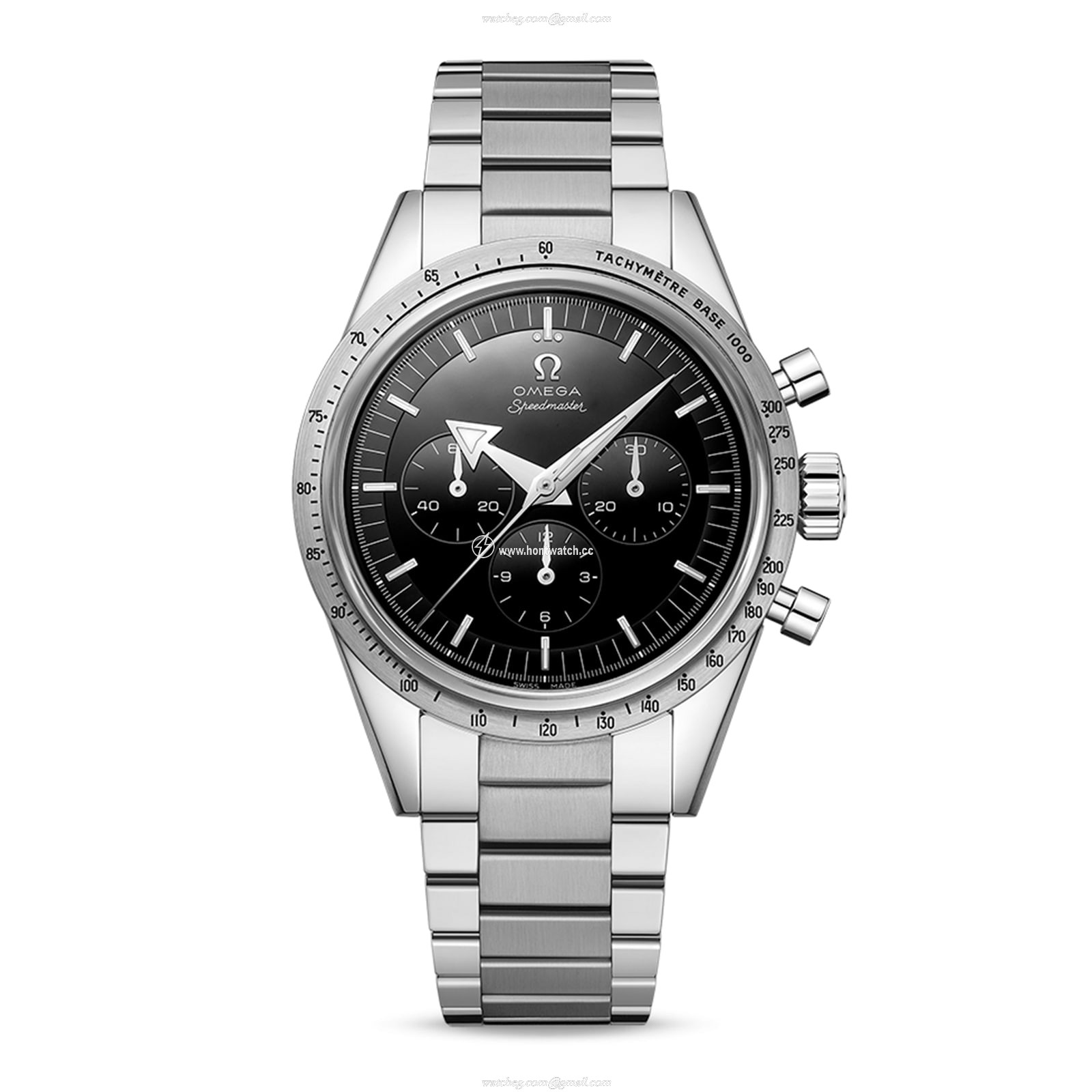 Omega Speedmaster 38.5mm 18ct White Gold Manual Winding Black Dial Watch