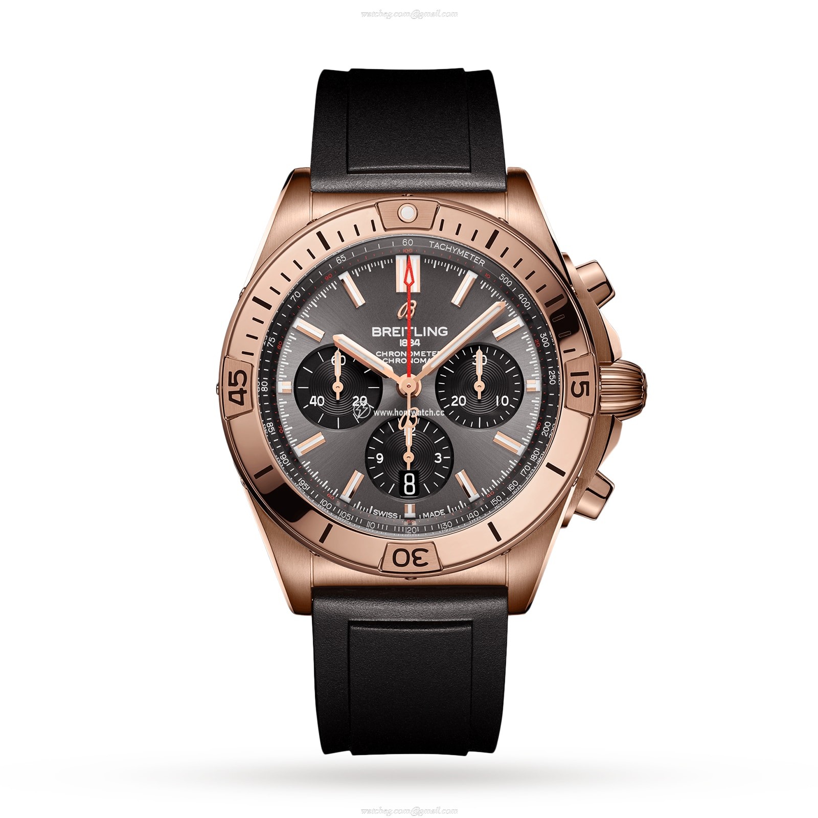Breitling Chronomat RB0134101B1S1 | 18ct Rose Gold Automatic Grey Dial
