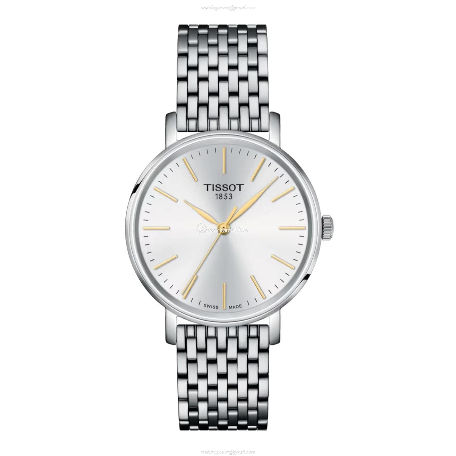 Tissot T-Classic Silver Dial Quartz Watch - 34mm Stainless Steel