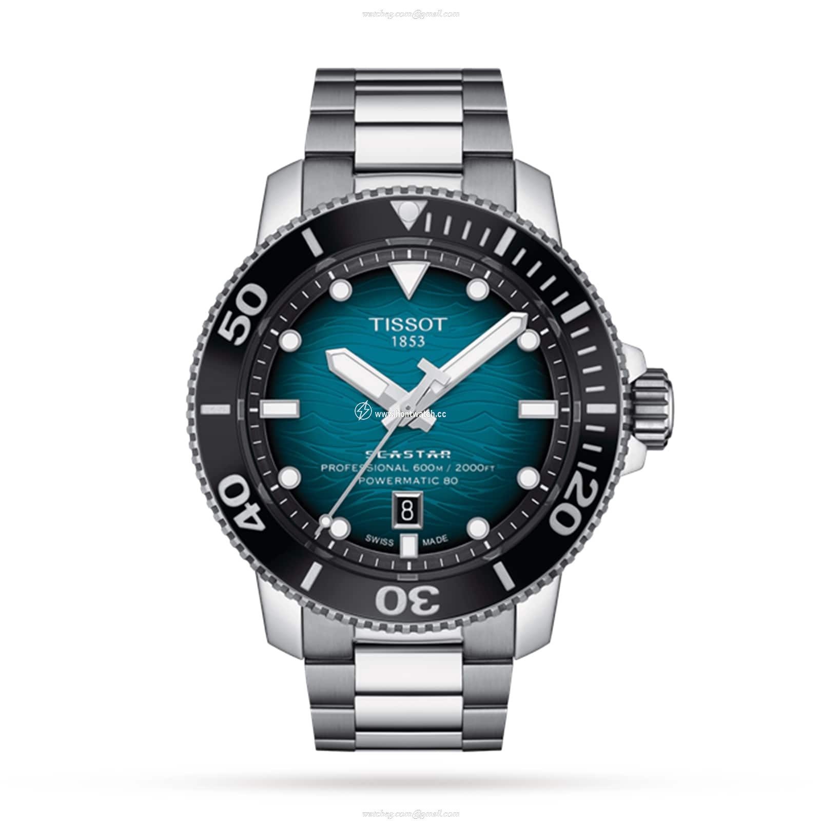 Tissot Seastar 2000 Automatic Green Dial - 46mm Stainless Steel - 600M Water Resistant