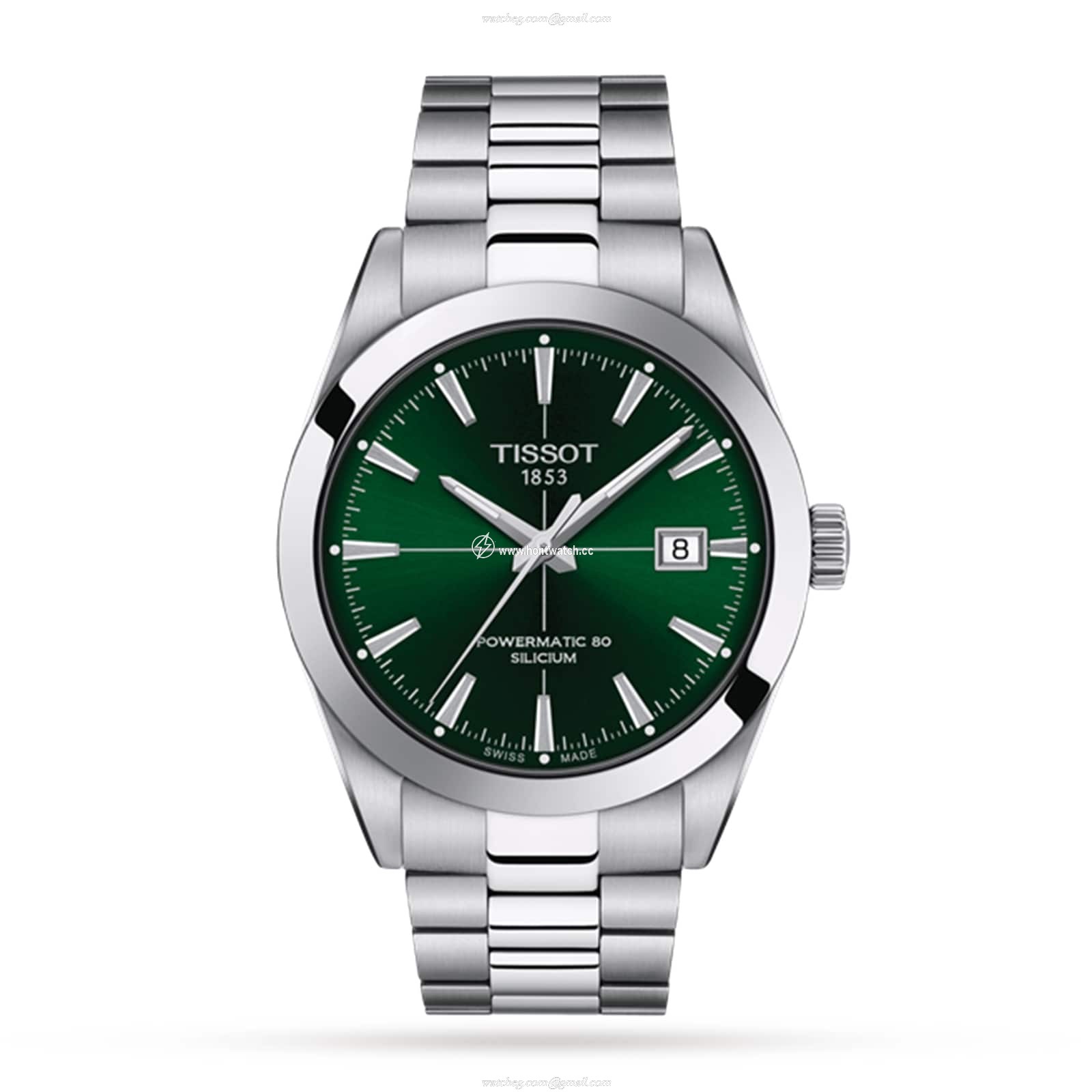 Tissot T-Classic Automatic Green Dial Watch - 40mm Stainless Steel
