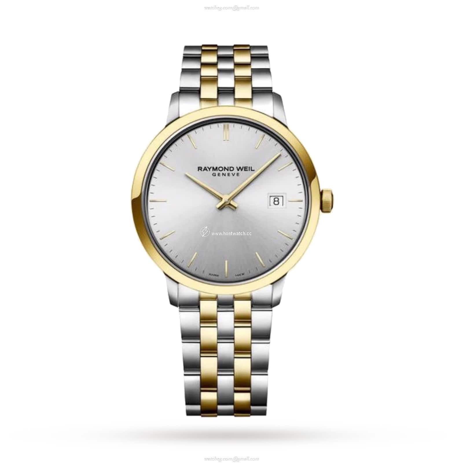 Raymond Weil Toccata 5485-STP-65001 | Silver Dial | 39mm Steel & Gold