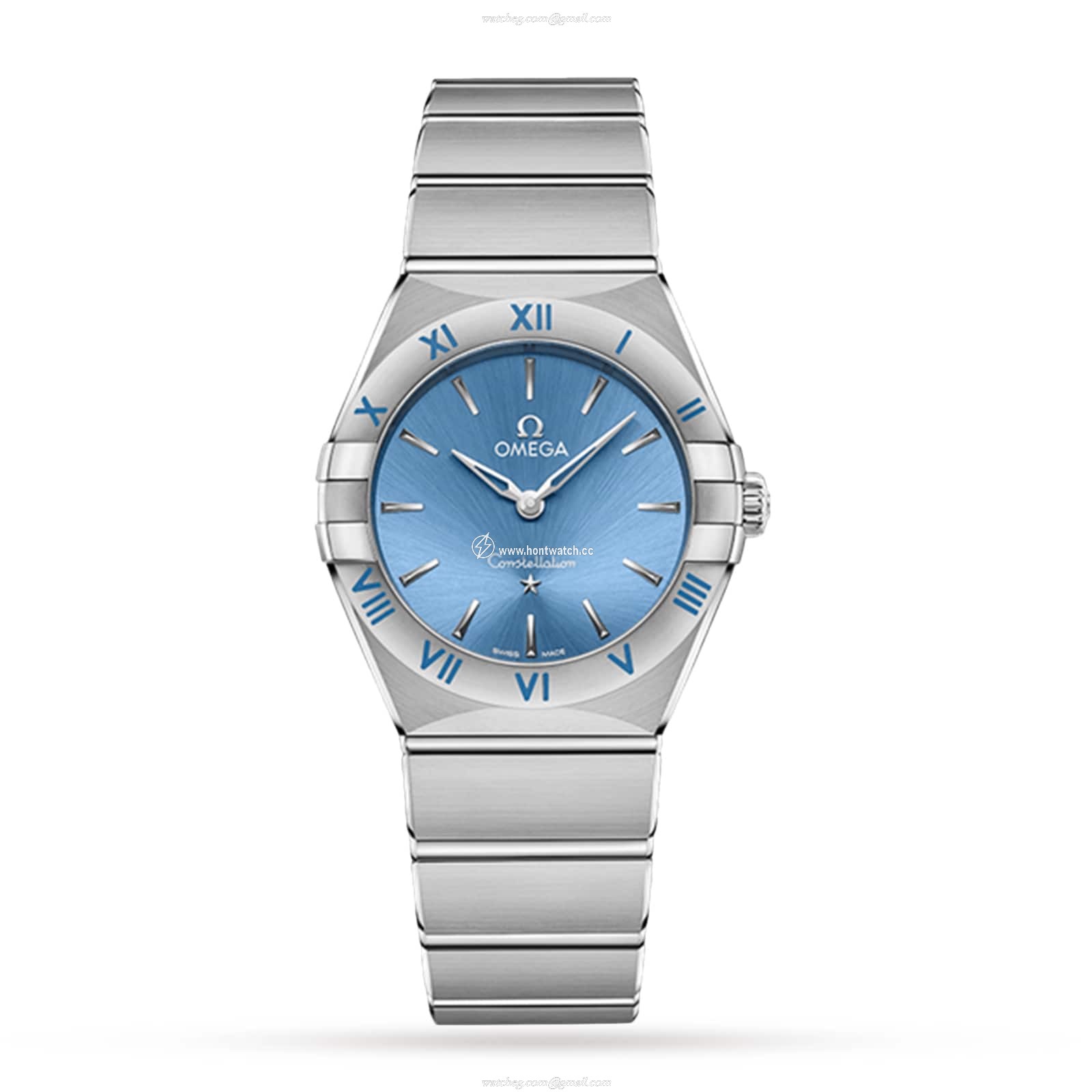 Omega Constellation 28mm Blue Dial Quartz Watch | Stainless Steel