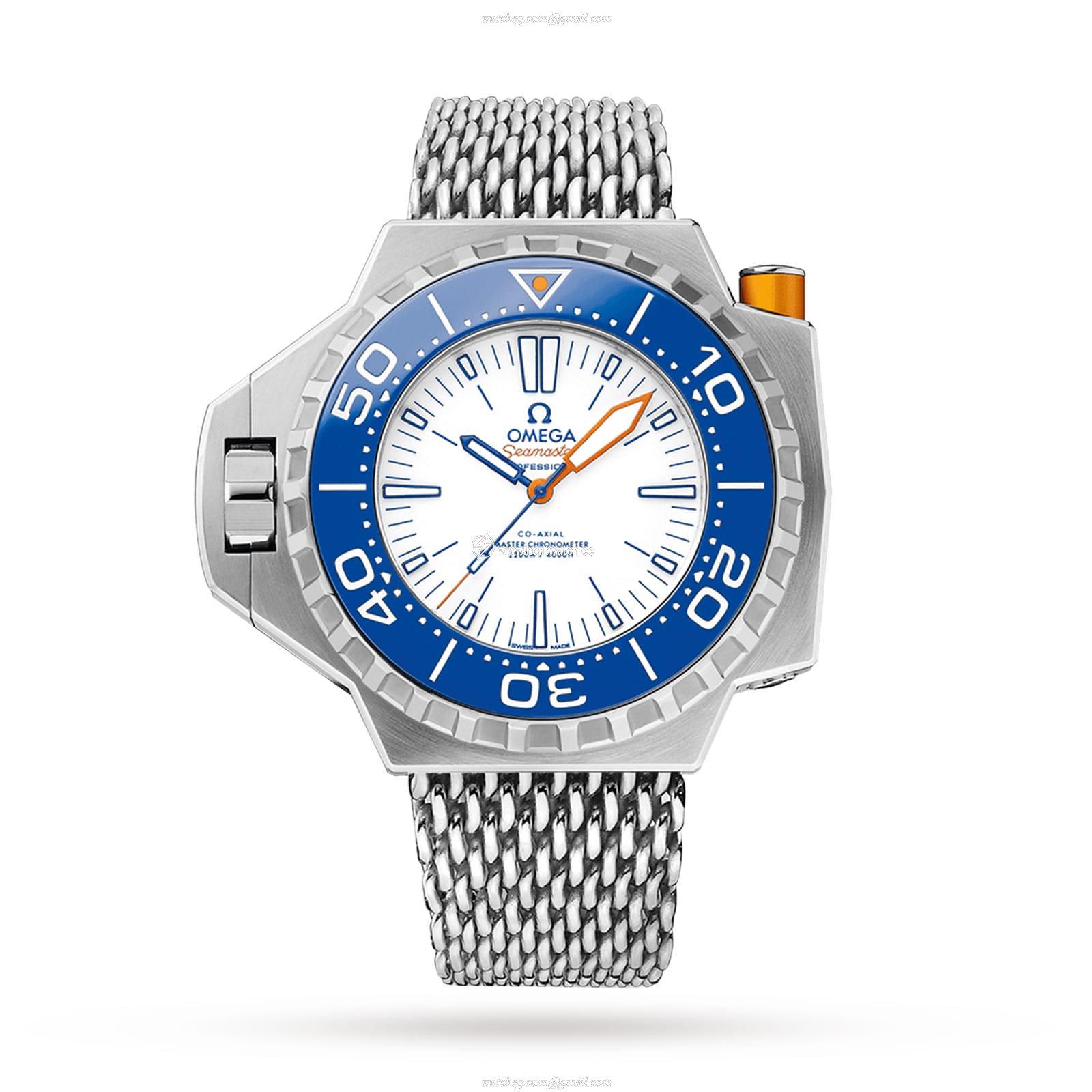 Omega Seamaster Titanium Automatic White Dial 55mm - 300M Water Resistant