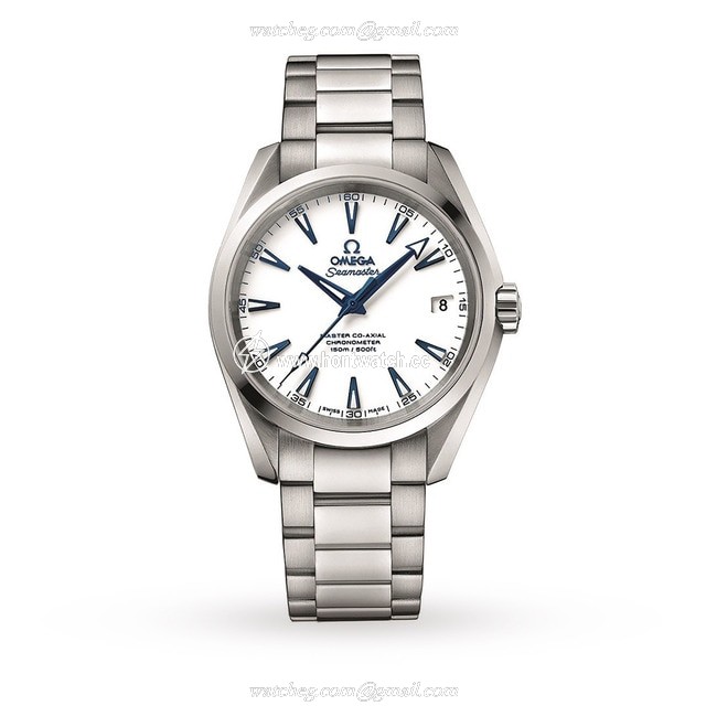 Omega Seamaster Aqua Terra Titanium Automatic White Watch | 150M Water Resistant