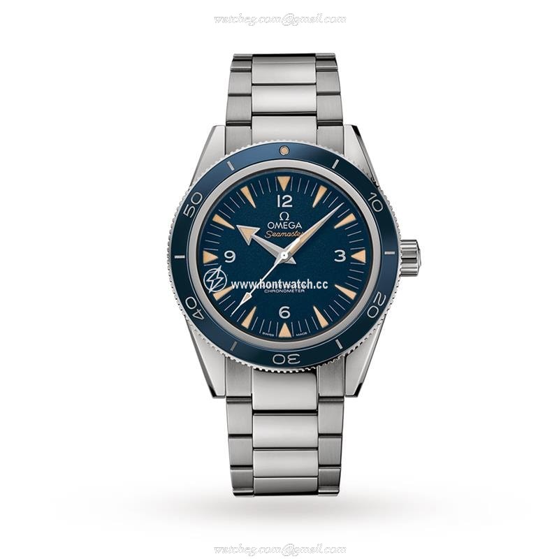Omega Seamaster Titanium Automatic Blue Replica Watch - 41mm - Arabic Dial