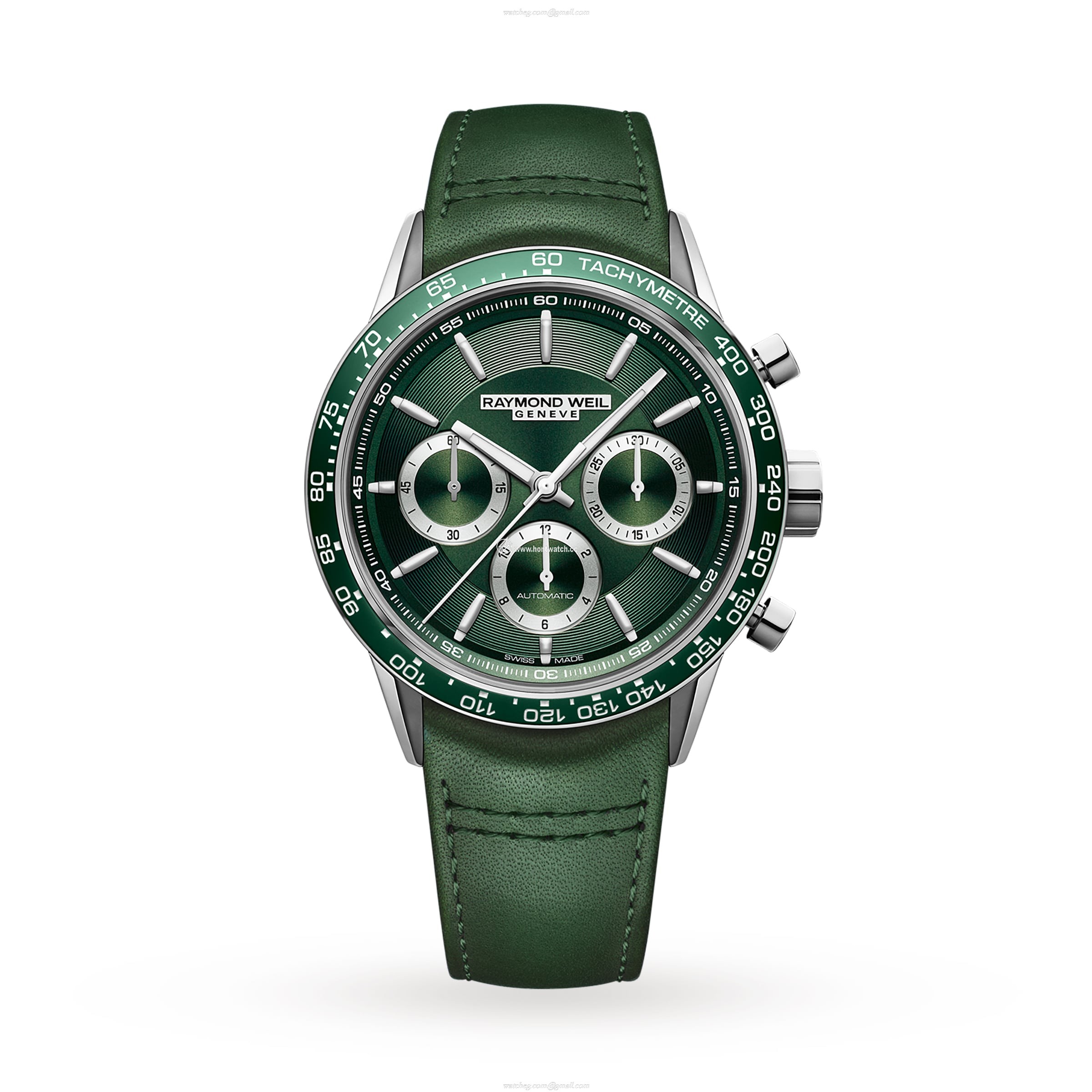 Raymond Weil Freelancer Automatic Green Dial - 43.5mm Stainless Steel Watch