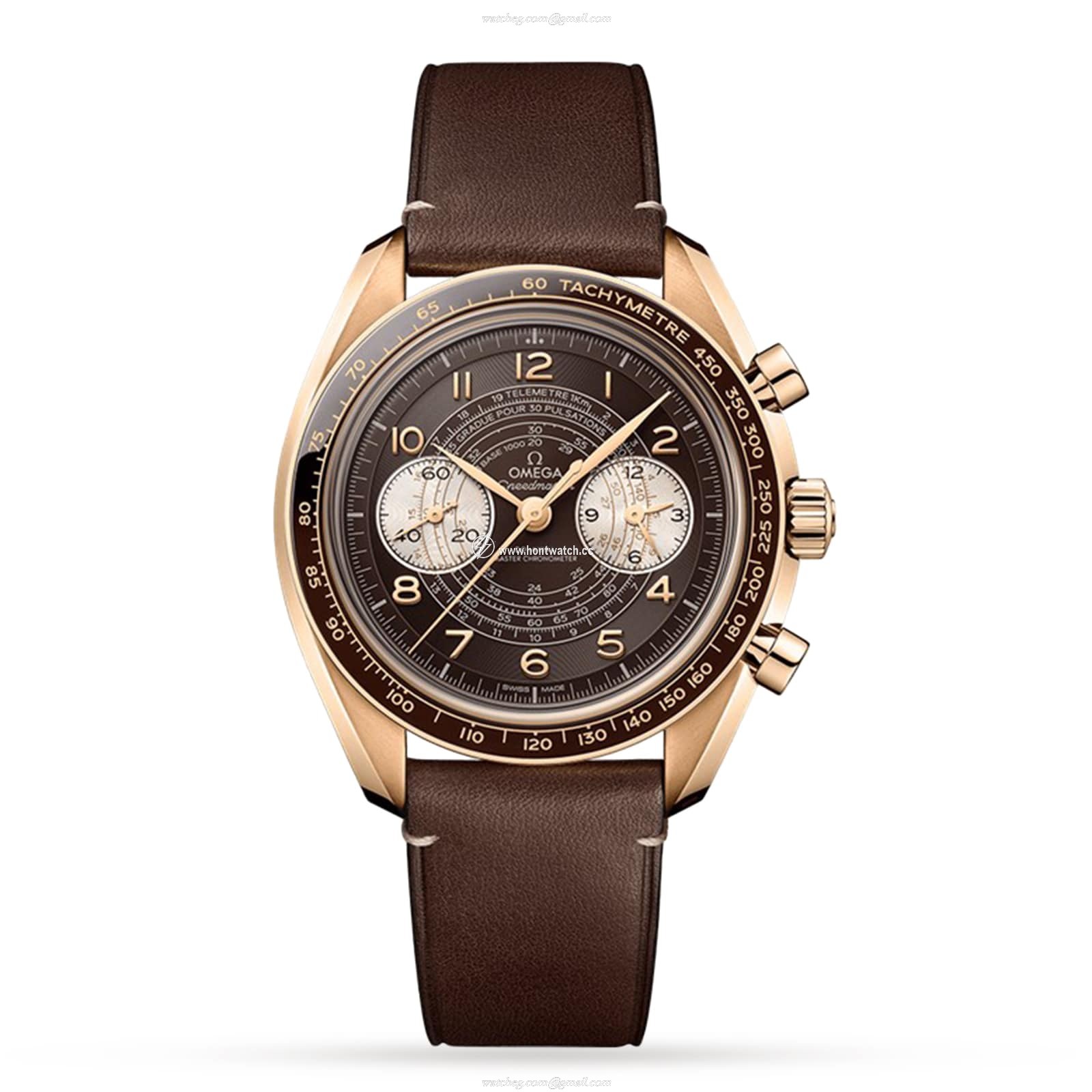 Omega Speedmaster Bronze Automatic Watch - 43mm Brown Dial Replica